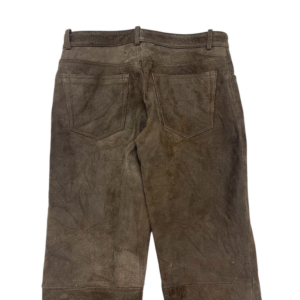 Yohji Yamamoto Vintage Yohji Yamamoto Sheepskin Leather Pants Size US 29 - 8 Thumbnail