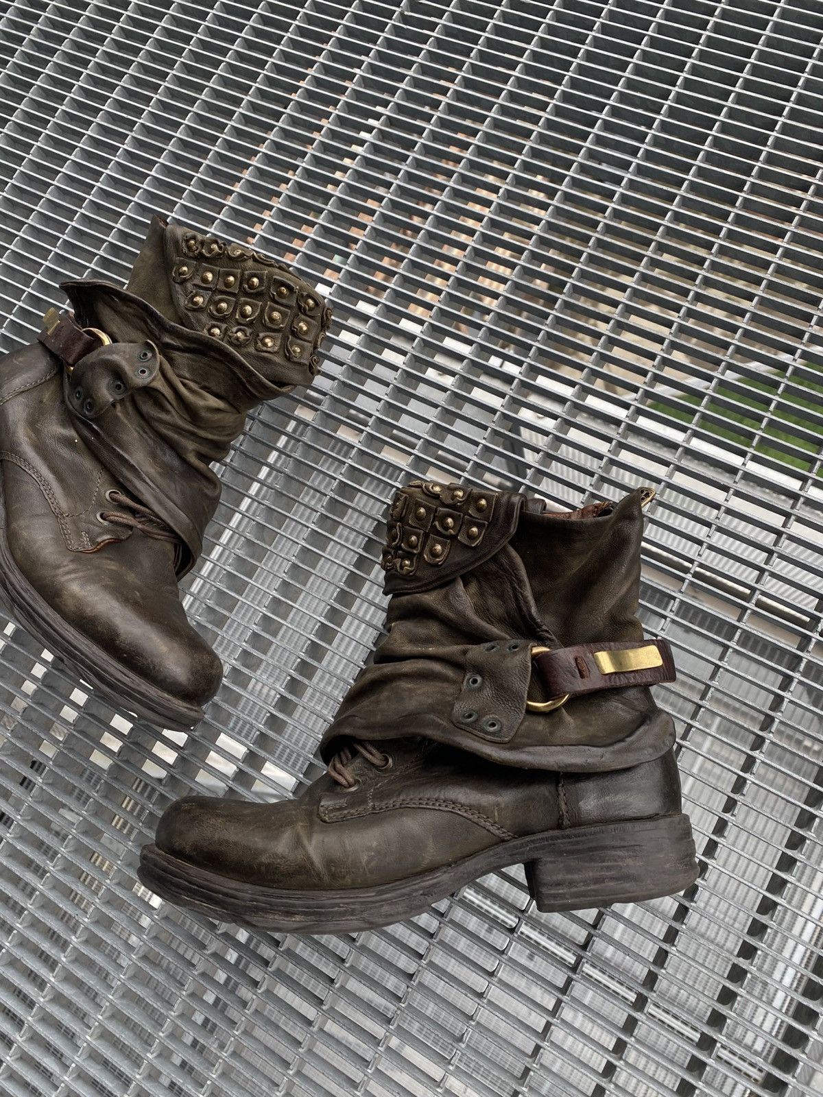 A.S.98 A.S.98 Vintage Leather Avant-garde Boots Size US 7 / IT 37 - 2 Thumbnail