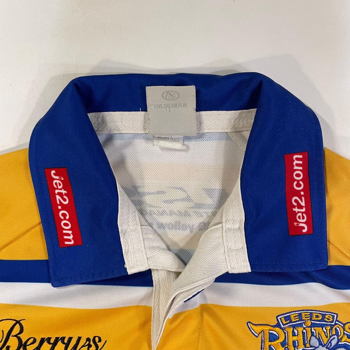 Other Leeds Rhinos Berry's yellow and blue rugby shirt tee Size US S / EU 44-46 / 1 - 10 Thumbnail