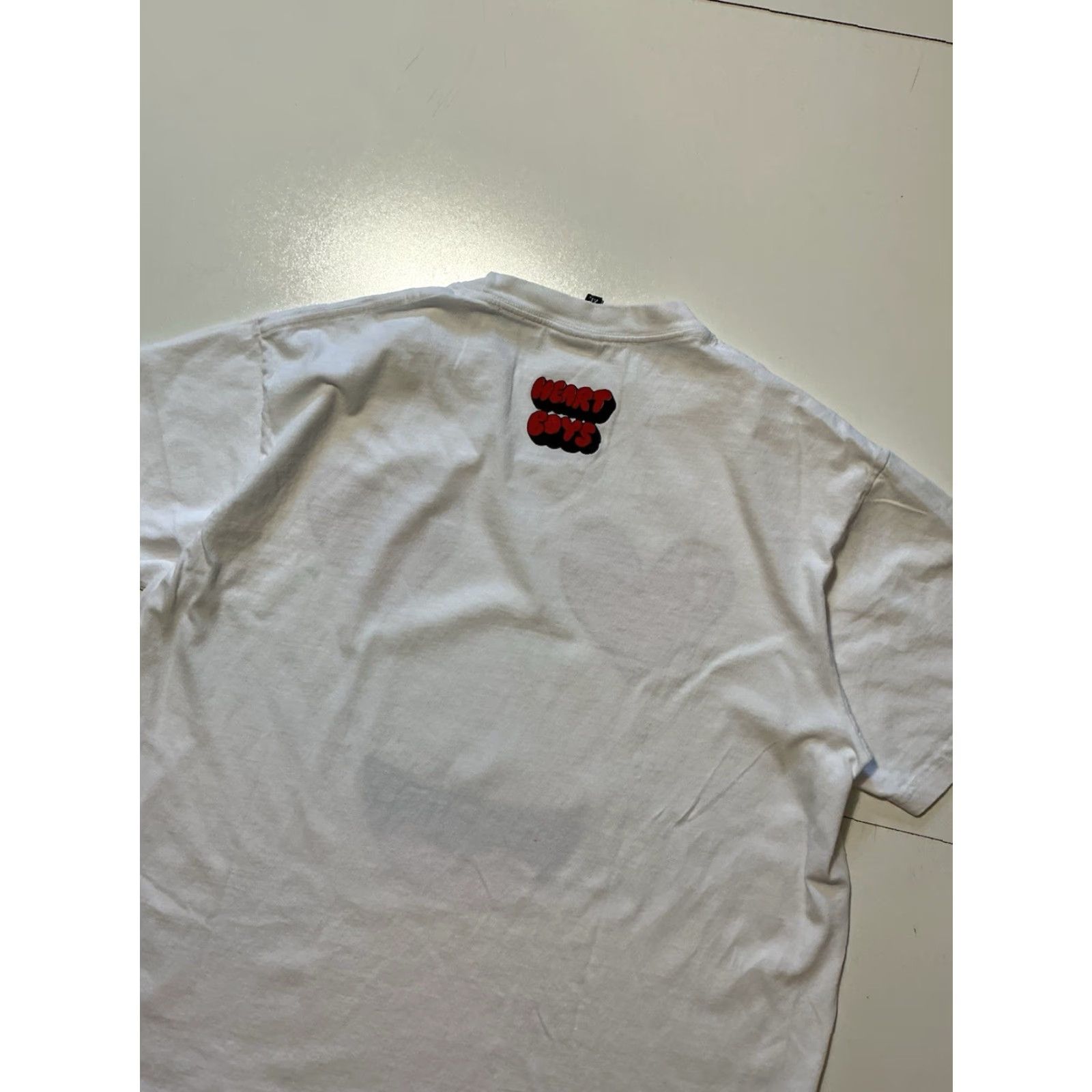 Y/Project The Heart Project “Heart Eyes” Smiley Face Heart Love Graphic T-Shirt White S/S XL Boys Mens Womens Size US XL / EU 56 / 4 - 4 Thumbnail
