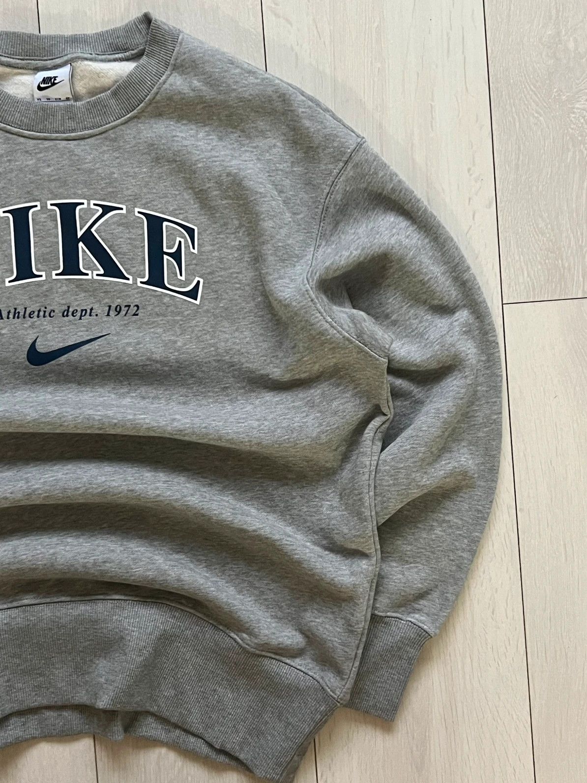 Nike Nike sweatshirt big logo spellout royal blue Xs Size XS / US 0-2 / IT 36-38 - 4 Thumbnail