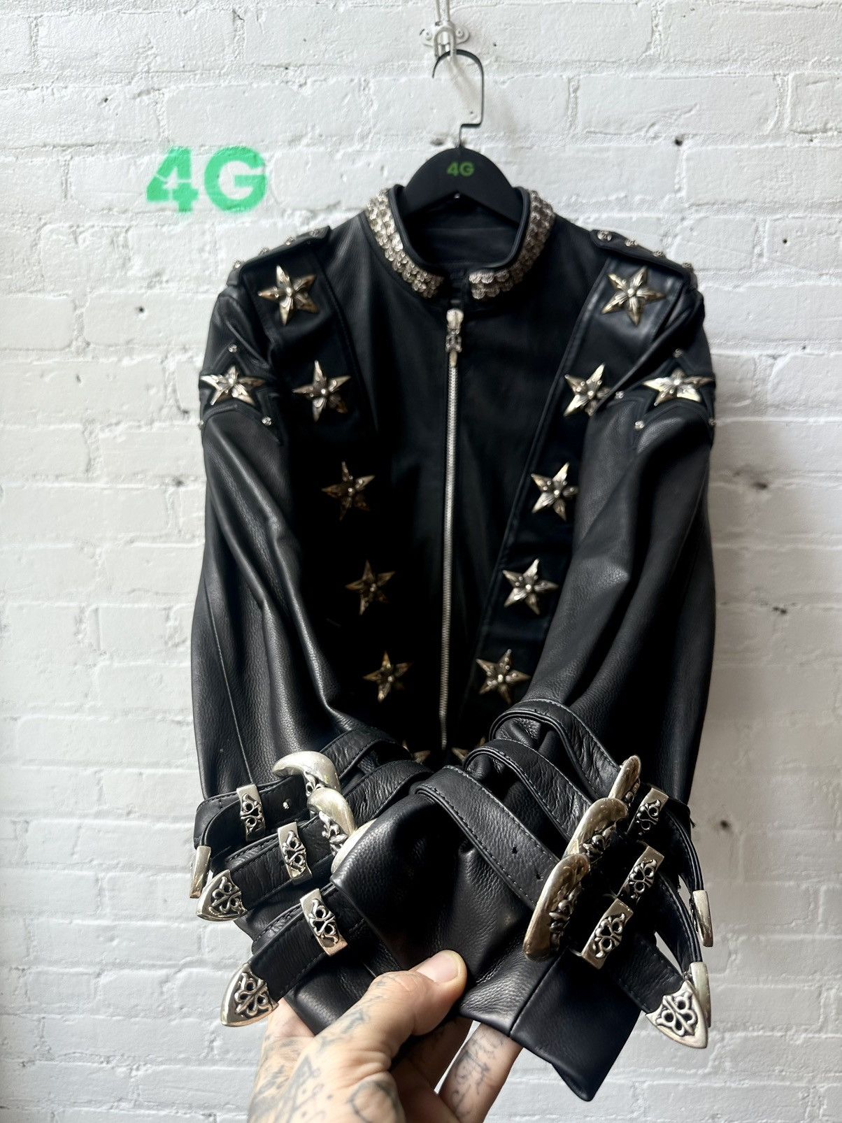 Chrome Hearts CHROME HEARTS COUTURE 1:1 MJ COMMANDER STAR JACKET Size US XL / EU 56 / 4 - 6 Thumbnail