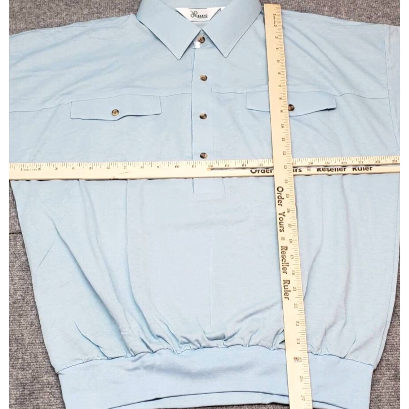 Haband HABAND Golf Polo Shirt Mens XL Blue Short Sleeve Collared Button Pockets Activewear Size US XL / EU 56 / 4 - 4 Thumbnail