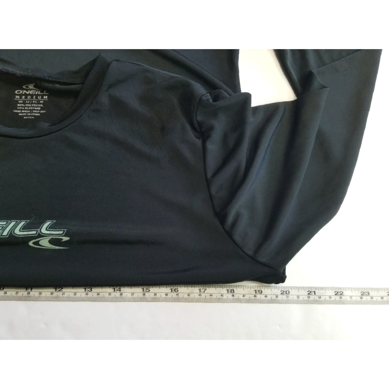O'Neill O'Neill Skins UPF 50+ Black Long Sleeve Crewneck Pullover Shirt Size M Men's Slim/Regular Short? Size US M / EU 48-50 / 2 - 4 Thumbnail