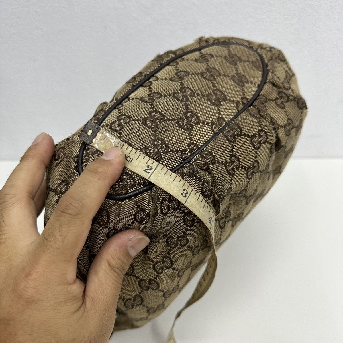 Gucci ‼️LASTDROP‼️ AUTHENTIC GUCCI GG MONOGRAM STUDDED HOBO BAG Size ONE SIZE - 19 Thumbnail
