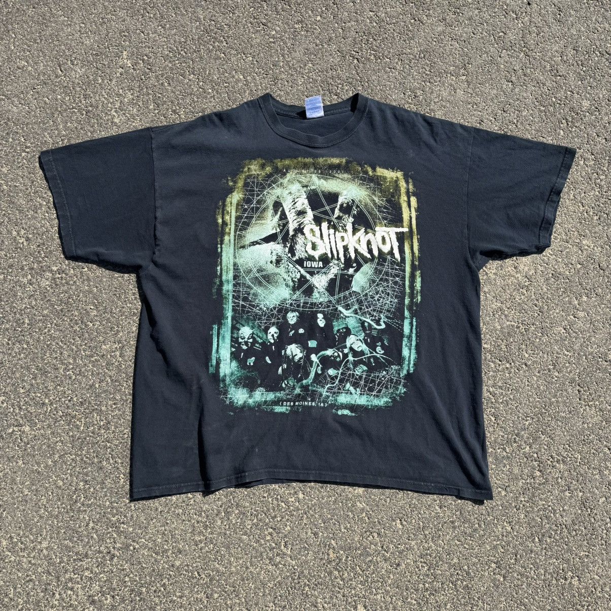 Slipknot Vintage Slipknot lOWA 00s Band Tee Oversized AOP Black Metal Size US XXL / EU 58 / 5 - 7 Thumbnail