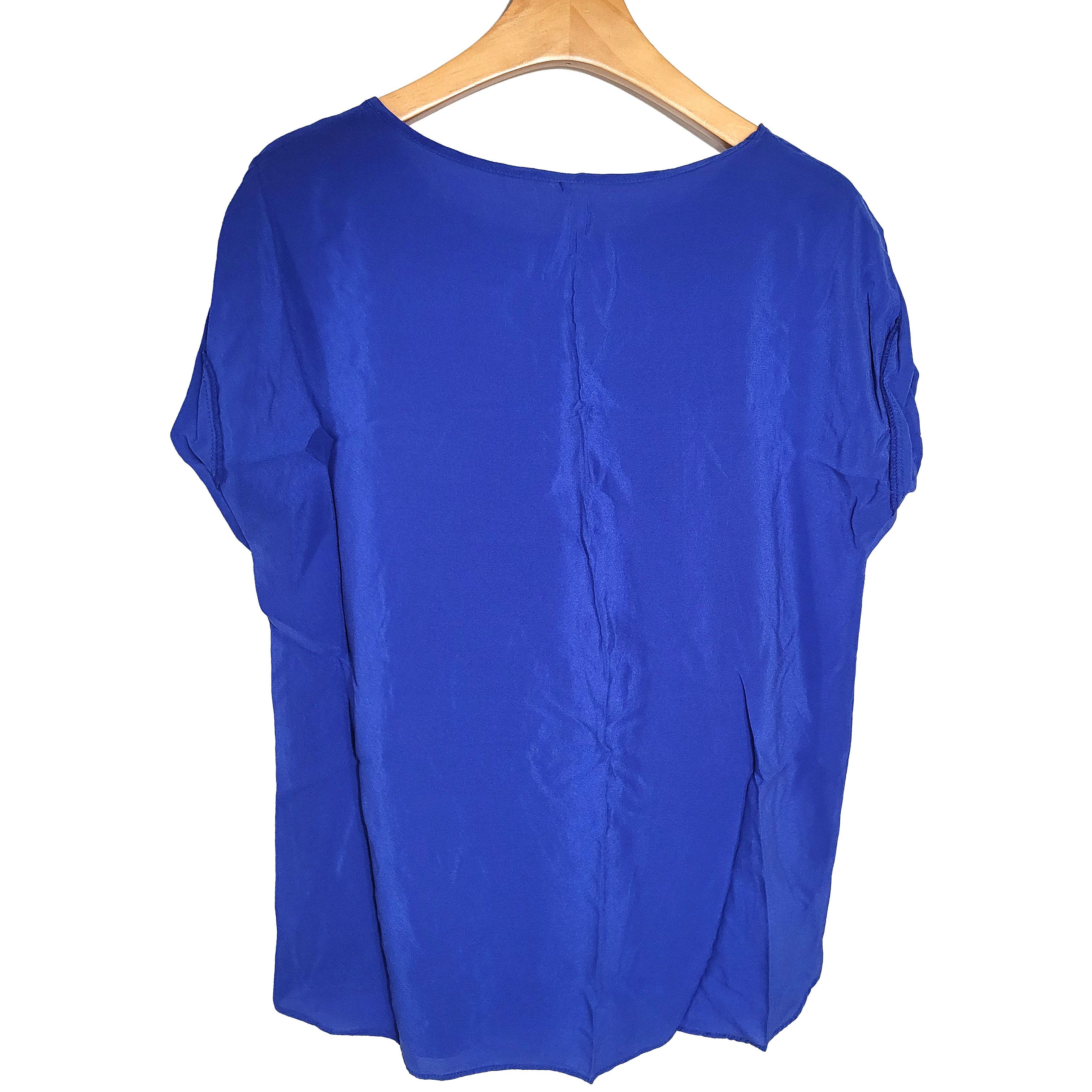 Other Women's 100% Silk Size M Short Sleeve Top Shirt SCB952 Size M / US 6-8 / IT 42-44 - 1 Thumbnail