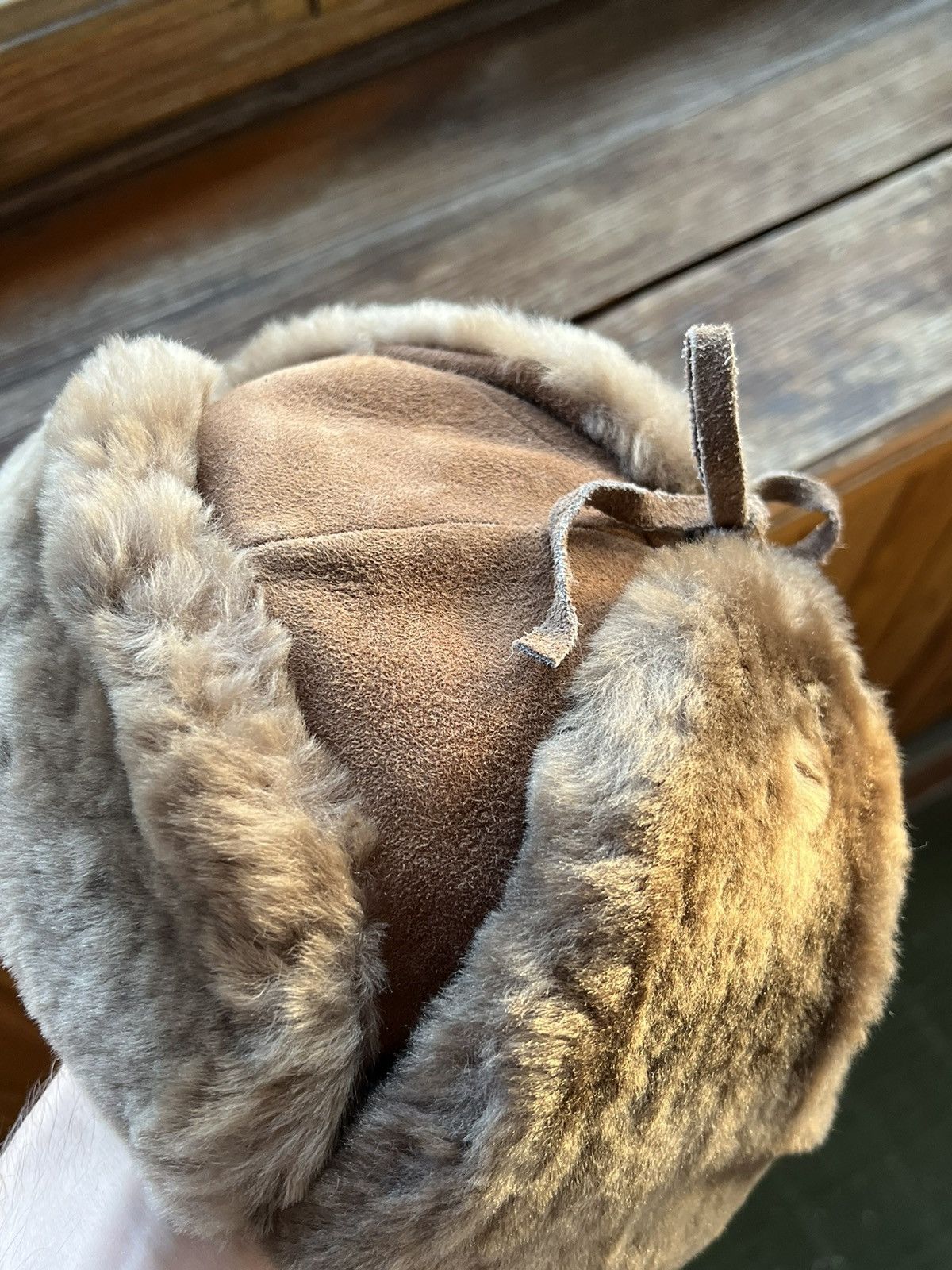 Leather Vintage Ushanka CRAMBES Y2K Leather Trapper Hat Rare Size ONE SIZE - 14 Thumbnail