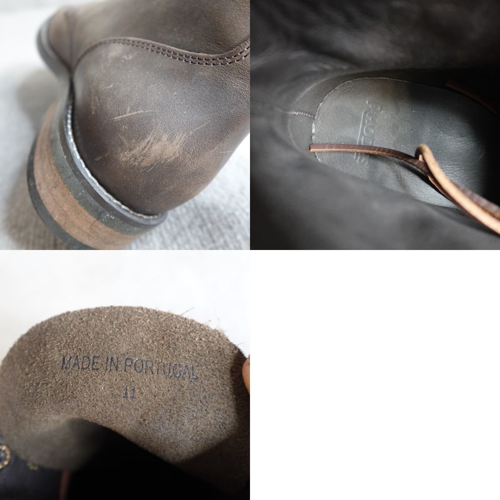 RHODE Rhodes Dean Boots Mens 11 Brown Leather Speed Lace Dark Nubuck Cap Toe Lace Up Ankle Boot Portugal Portugal Size US 11 / EU 44 - 8 Thumbnail