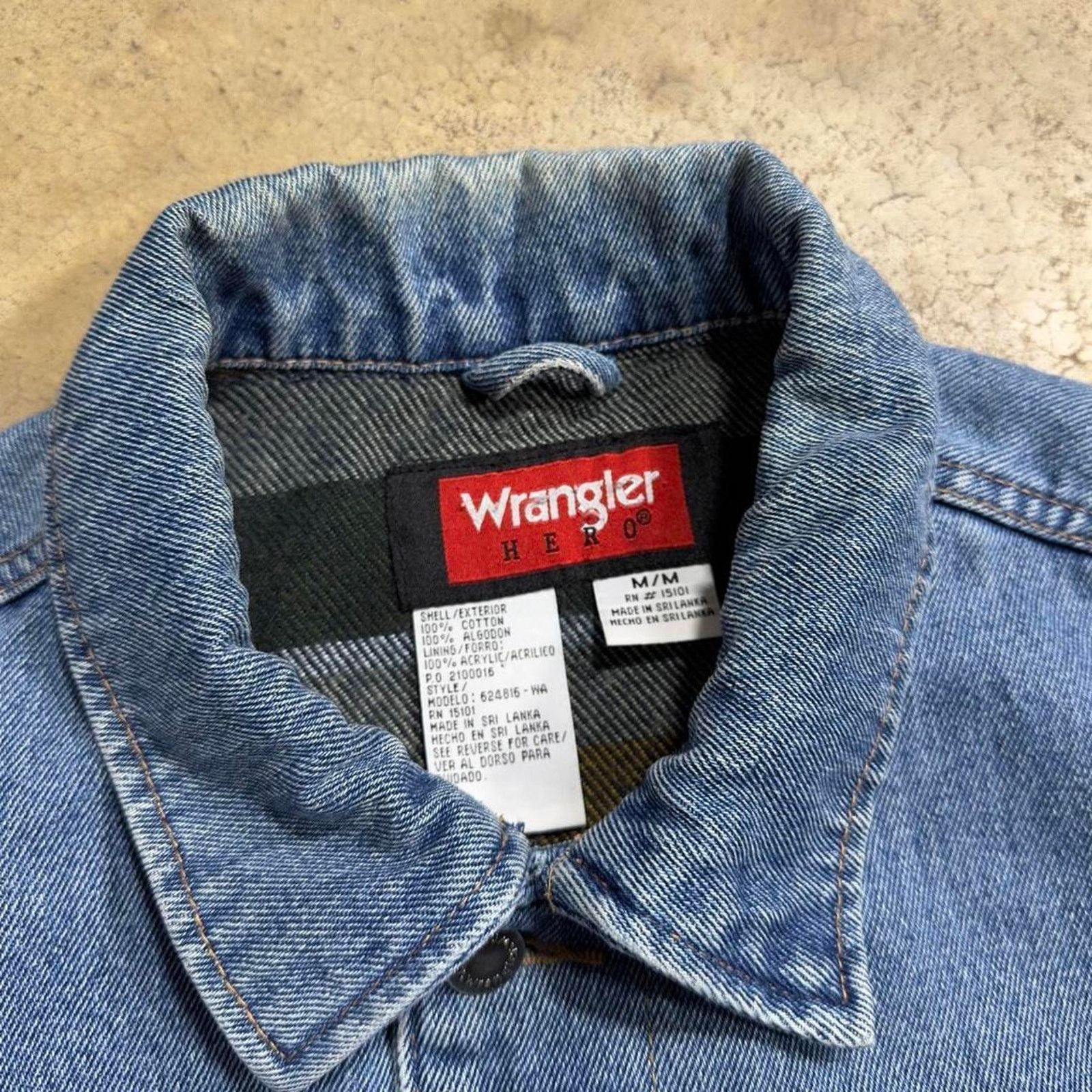 Vintage × Wrangler Vintage Wrangler Hero Blanket Lined Denim Jacket Size US M / EU 48-50 / 2 - 7 Thumbnail