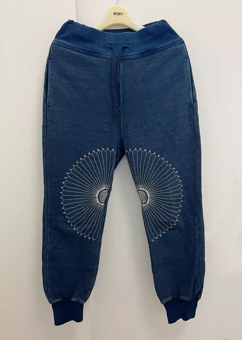 Kapital Kapital Indigo Sashiko Embroidered Pants - dmc Size US 26 / EU 42 - 1 Thumbnail