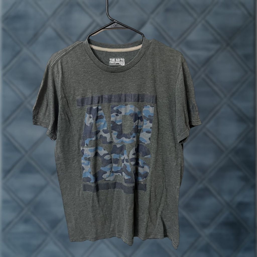 Adidas adidas T-shirt Adult Large Gray Go-To Performance Tee Short Sleeve Size US L / EU 52-54 / 3 - 1 Thumbnail