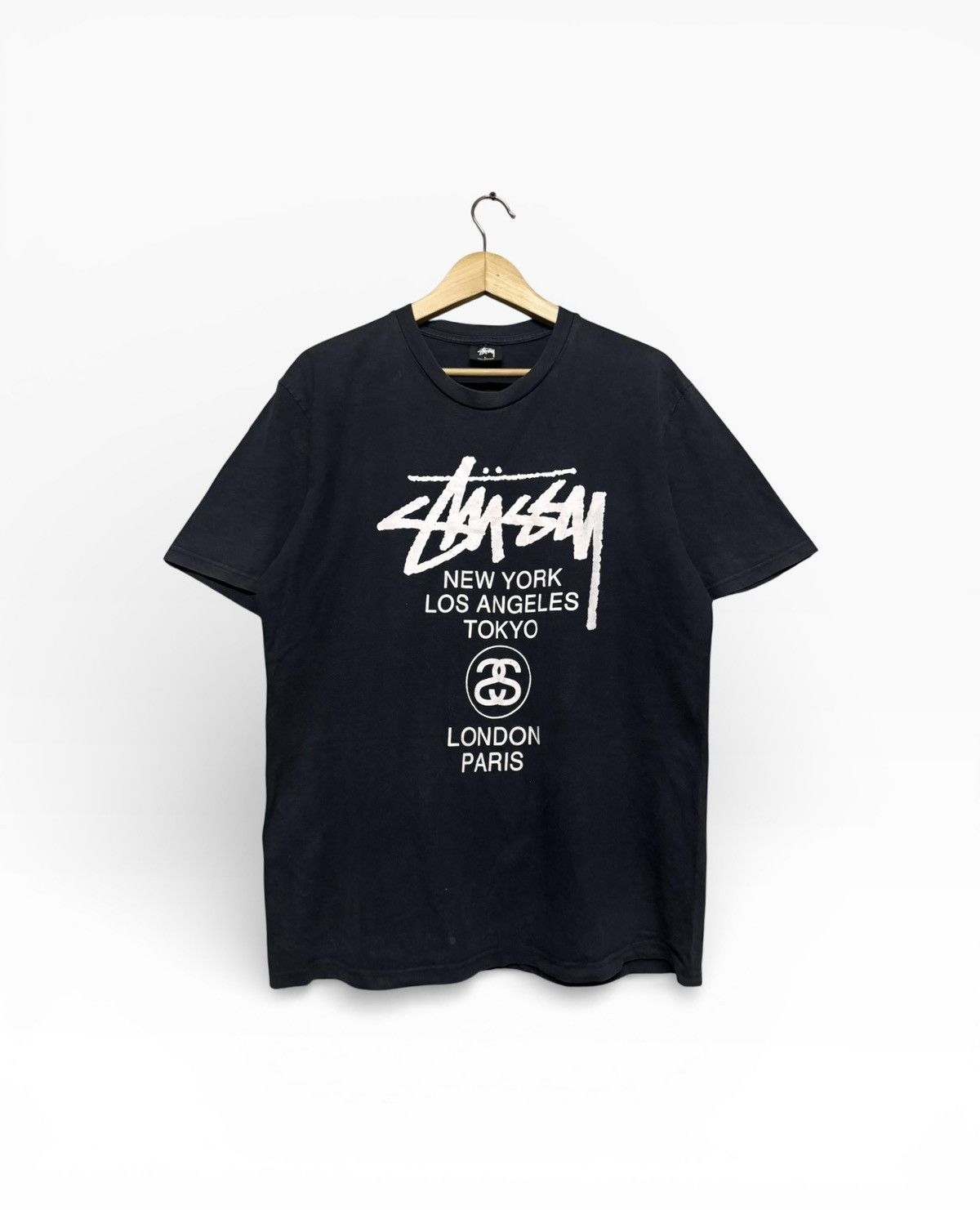 Stussy OG🔥Stussy World Tour Tee Size US L / EU 52-54 / 3 - 2 Thumbnail