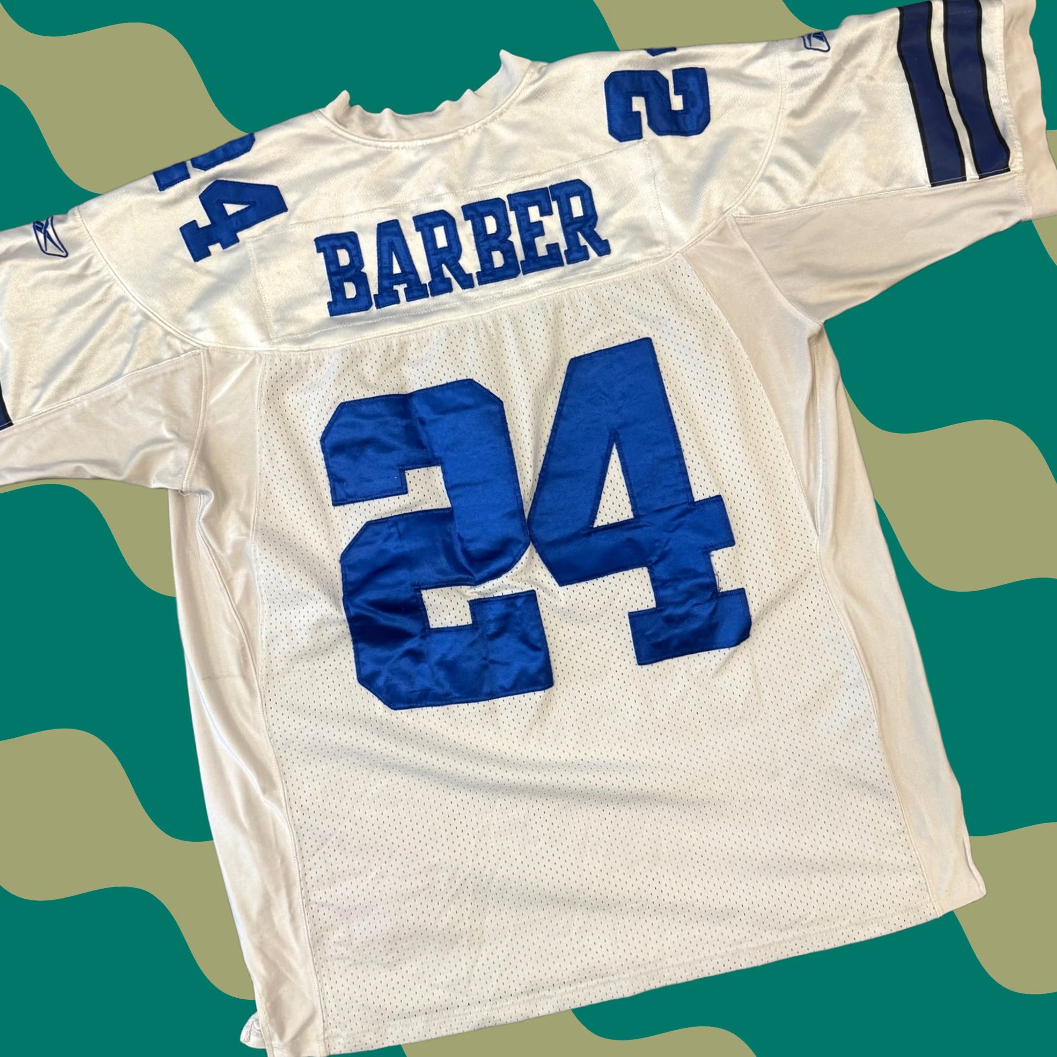 NFL VINTAGE Marion Barber Dallas Cowboys NFL Football White #24 Jersey 54/XL Jersey Men XL White Mens Size US XL / EU 56 / 4 - 1 Thumbnail