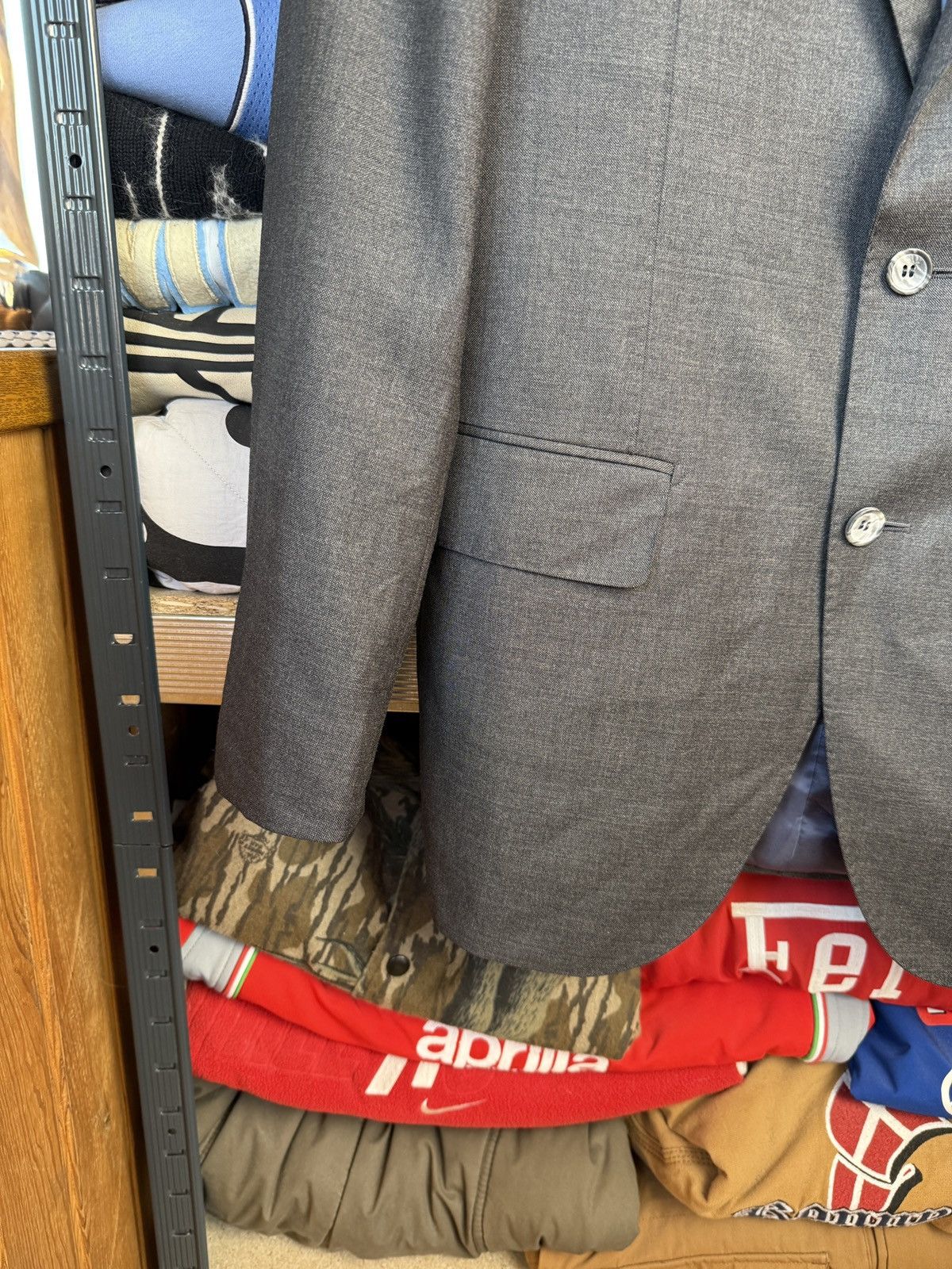 Suitsupply Men Suitsupply Blazer Pure Wool S110 Blue US32 Size 40L - 4 Thumbnail
