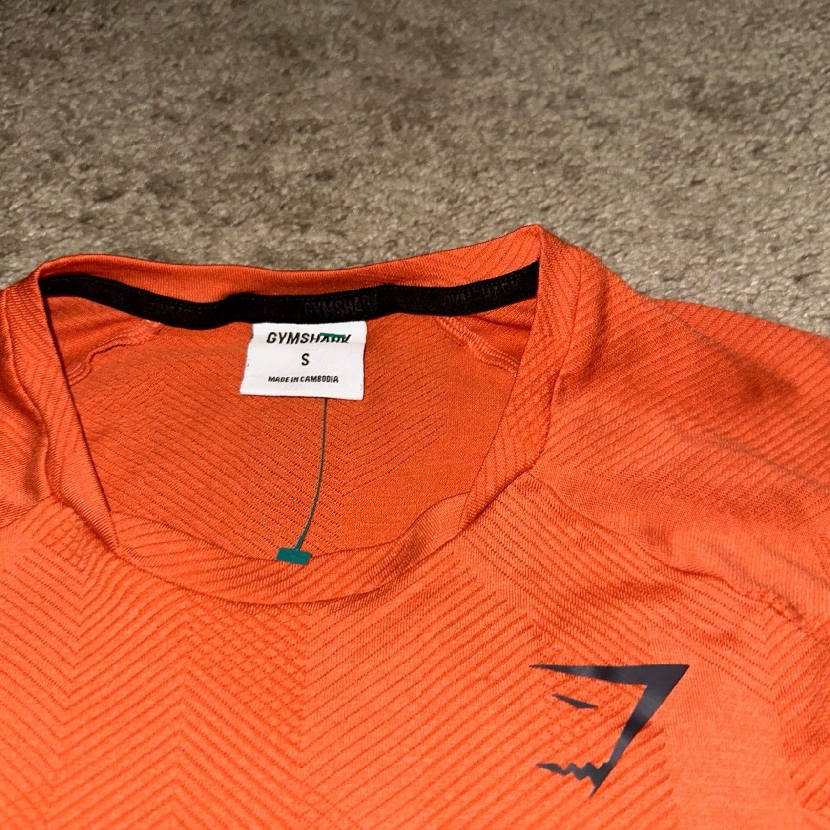 Gymshark Gymshark Apex Shirt Mens Small Orange Polyester Logo Athletic T-Shirt Gym & Training Activewear Short Sleeve Crew Neck Size US S / EU 44-46 / 1 - 3 Thumbnail