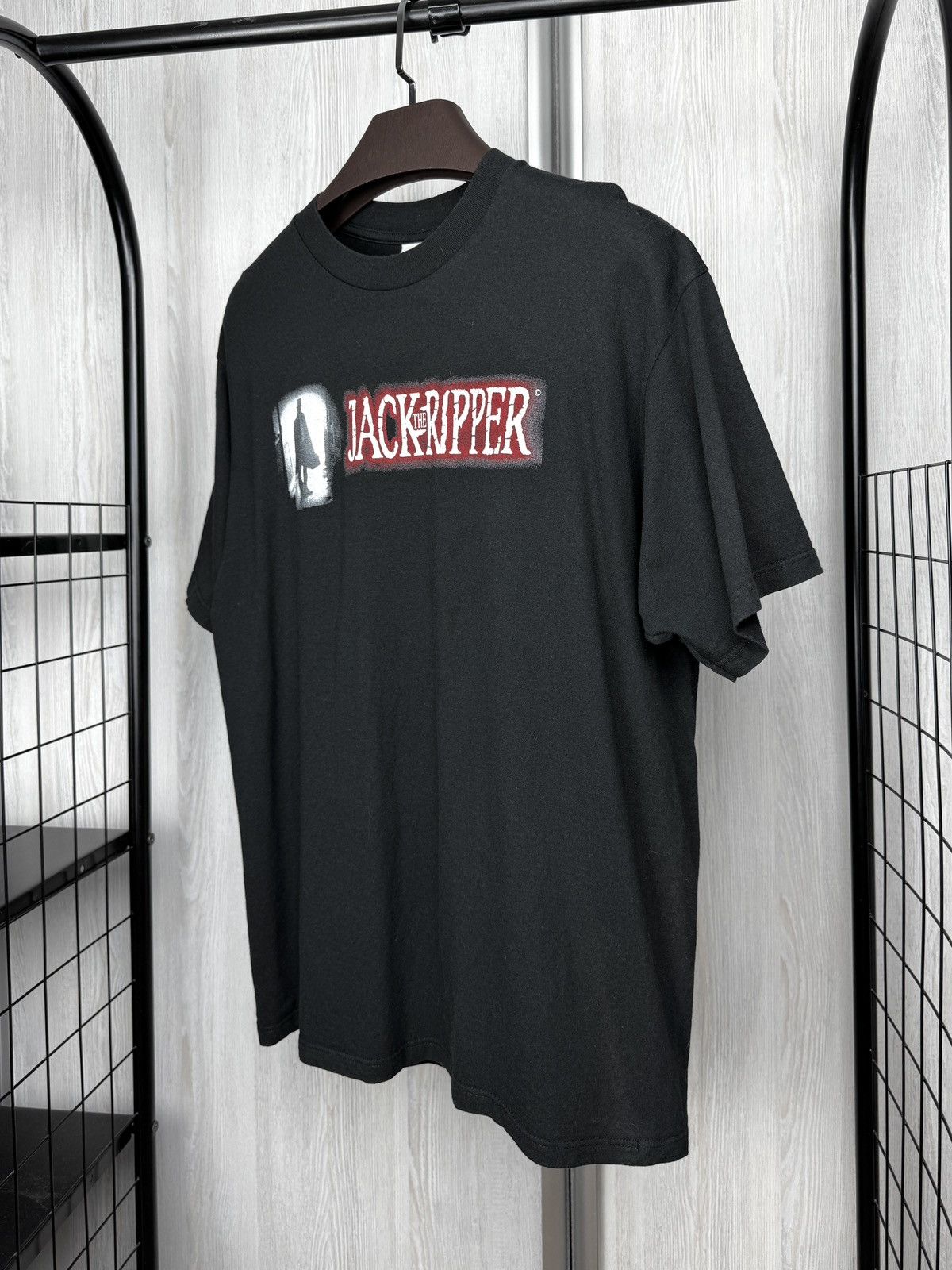 Jerzees Vintage Jack The Ripper Whitechapel Tour Black Movie y2k Tee Size US XL / EU 56 / 4 - 5 Thumbnail