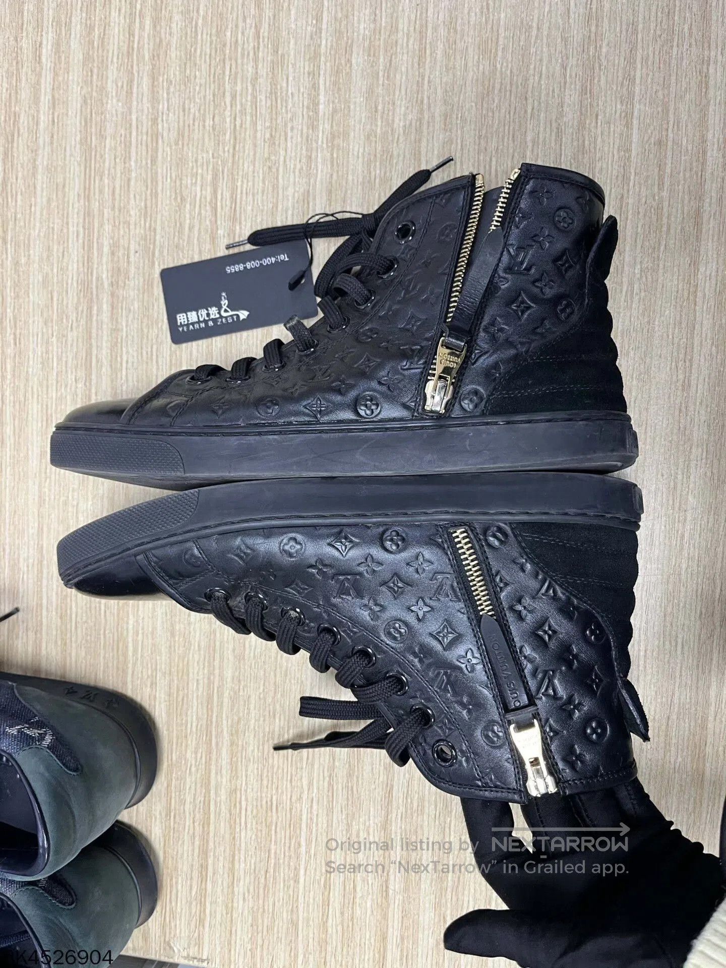 Louis Vuitton louis vuitton high-top leather sneakers size 37. Size US 5 / EU 37 - 2 Thumbnail