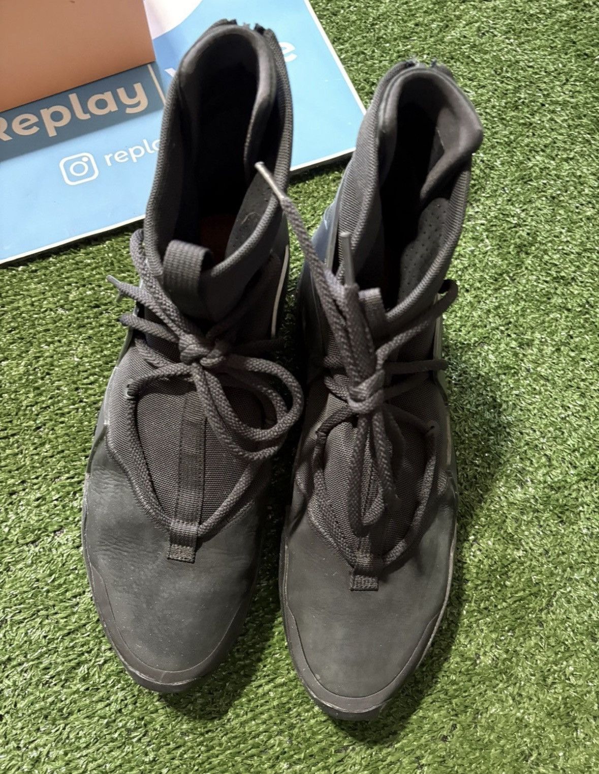 Fear of God × Nike NIKE AIR FEAR OF GOD 1 TRIPLE BLACK Size US 10.5 / EU 43-44 - 4 Thumbnail