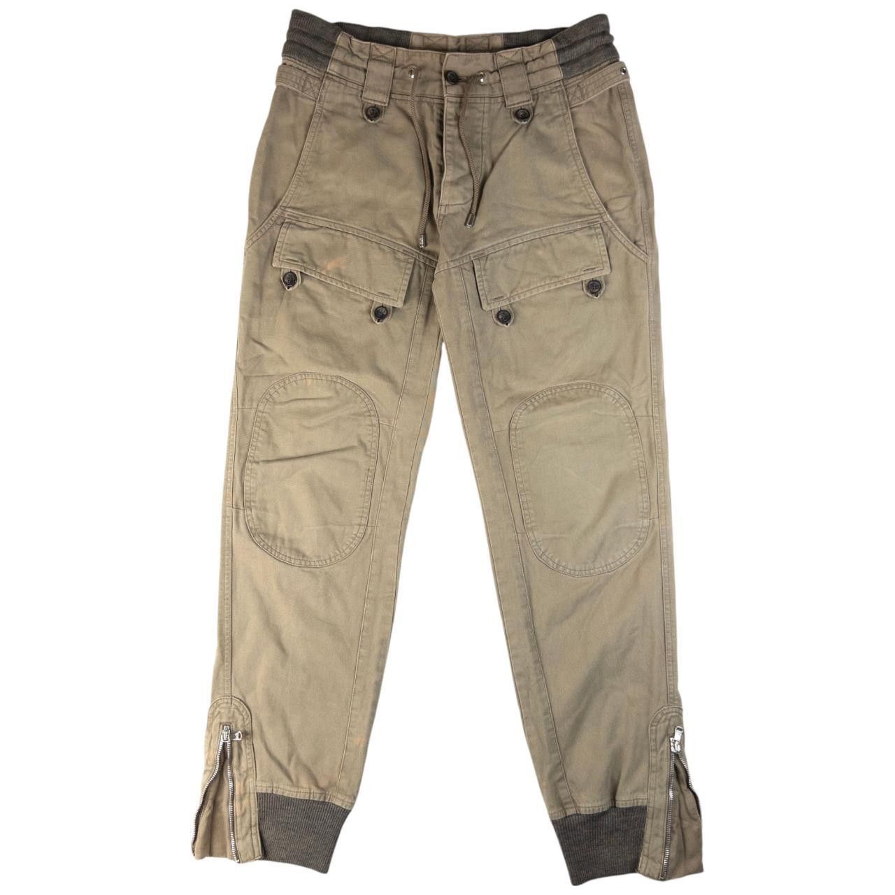 Dolce & Gabbana Vintage Dolce & Gabbana Cuffed Cargo Trousers Size W32 Size US 32 / EU 48 - 1 Thumbnail