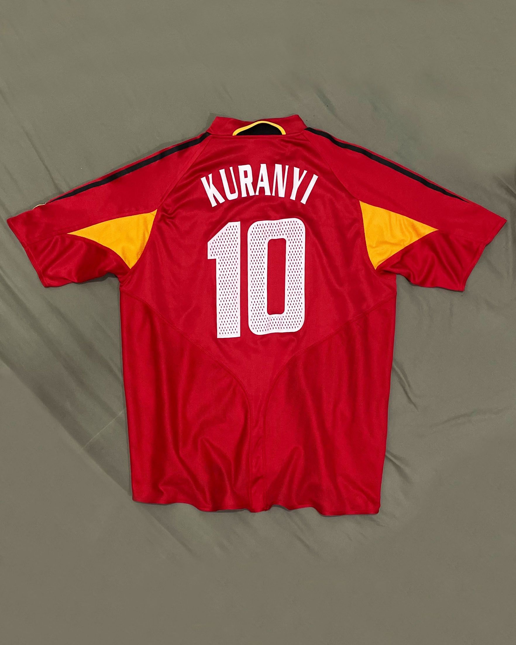 Adidas Germany Third Kit 2004 Name set Kuranyi (10) Size US L / EU 52-54 / 3 - 2 Thumbnail
