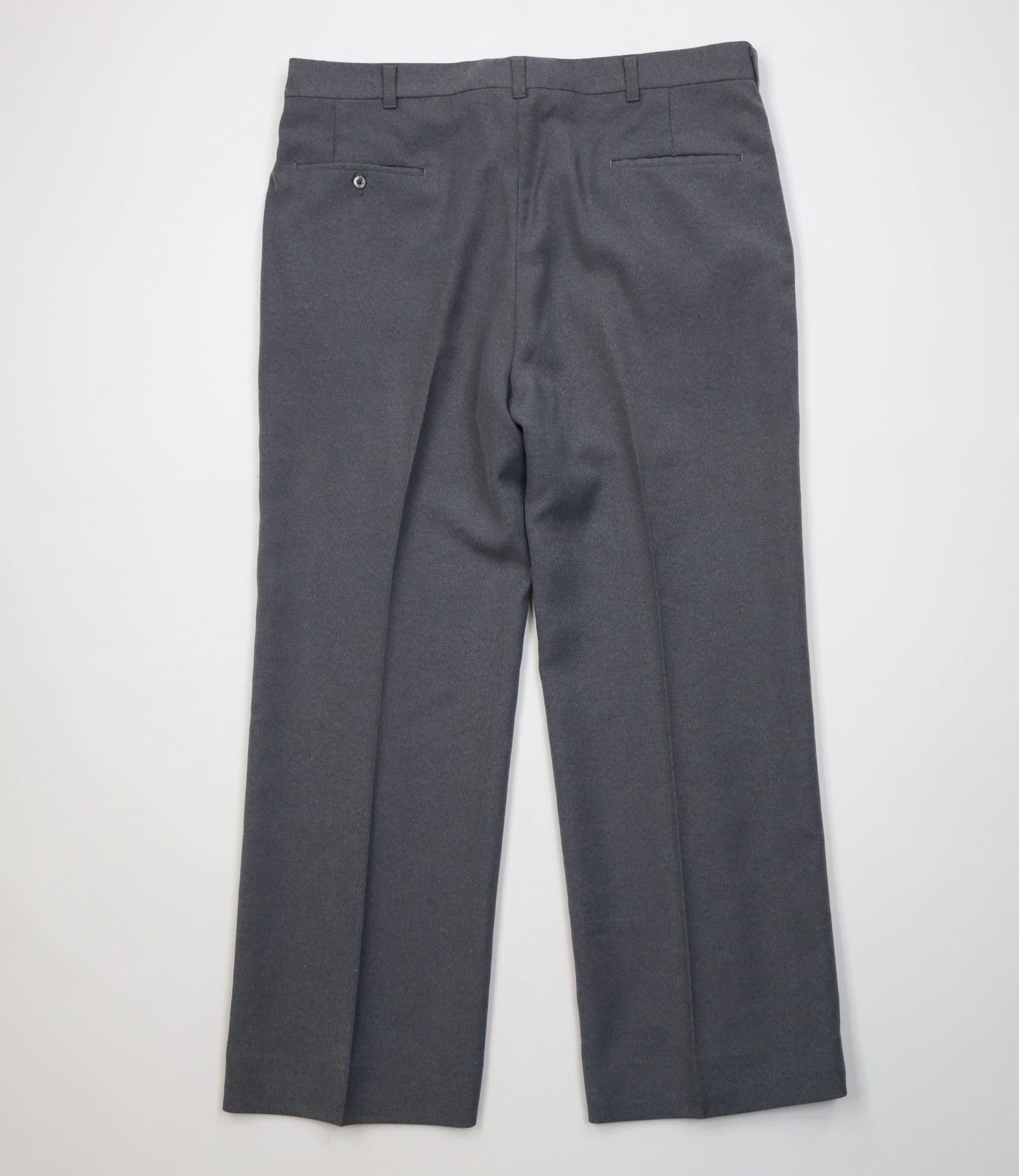 Vintage Vintage 70s Streetwear Knit Wide Leg Chino Pants Gray USA Size US 36 / EU 52 - 10 Thumbnail