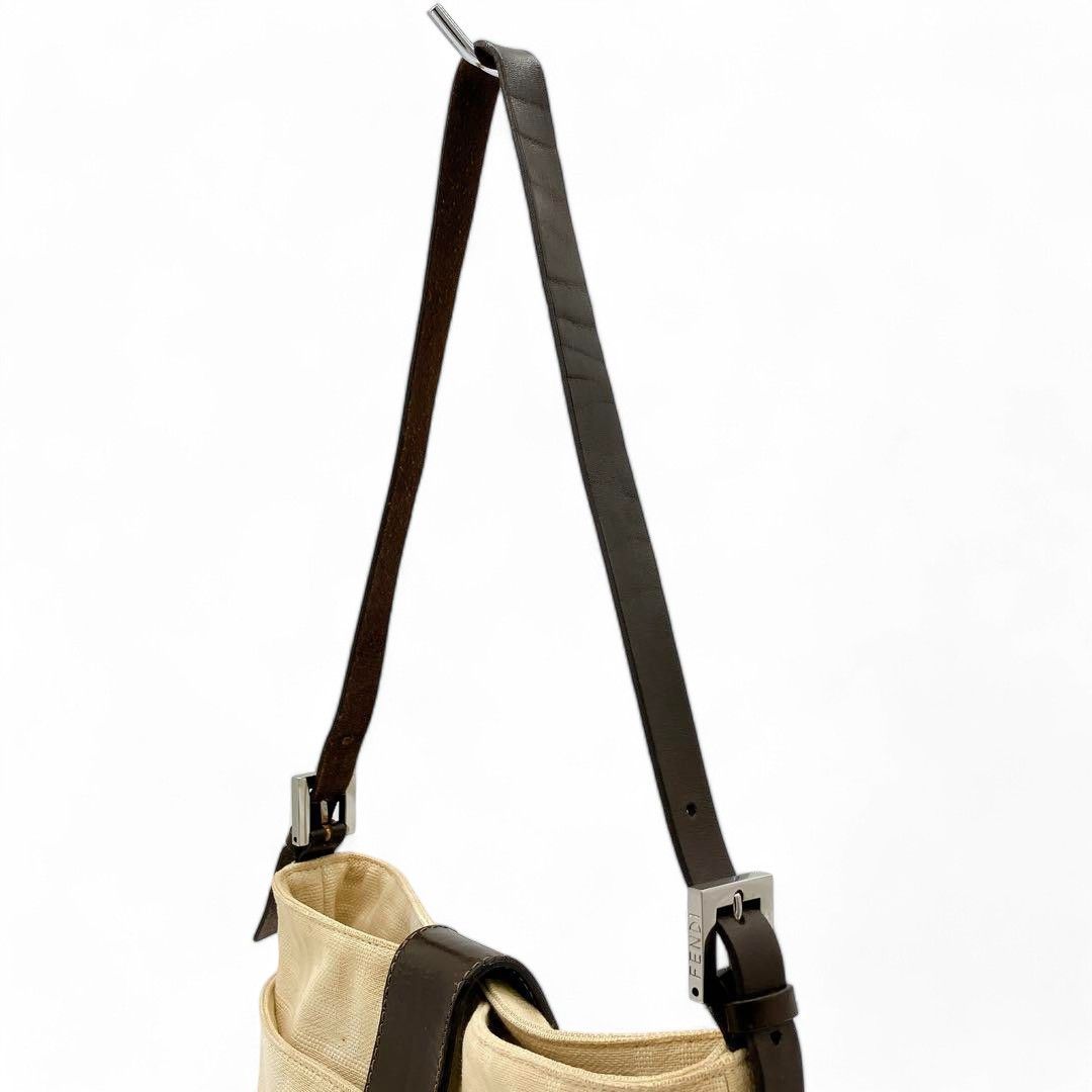 Fendi Fendi - Mamma Bucket Handbag Monogram Beige Size ONE SIZE - 8 Thumbnail