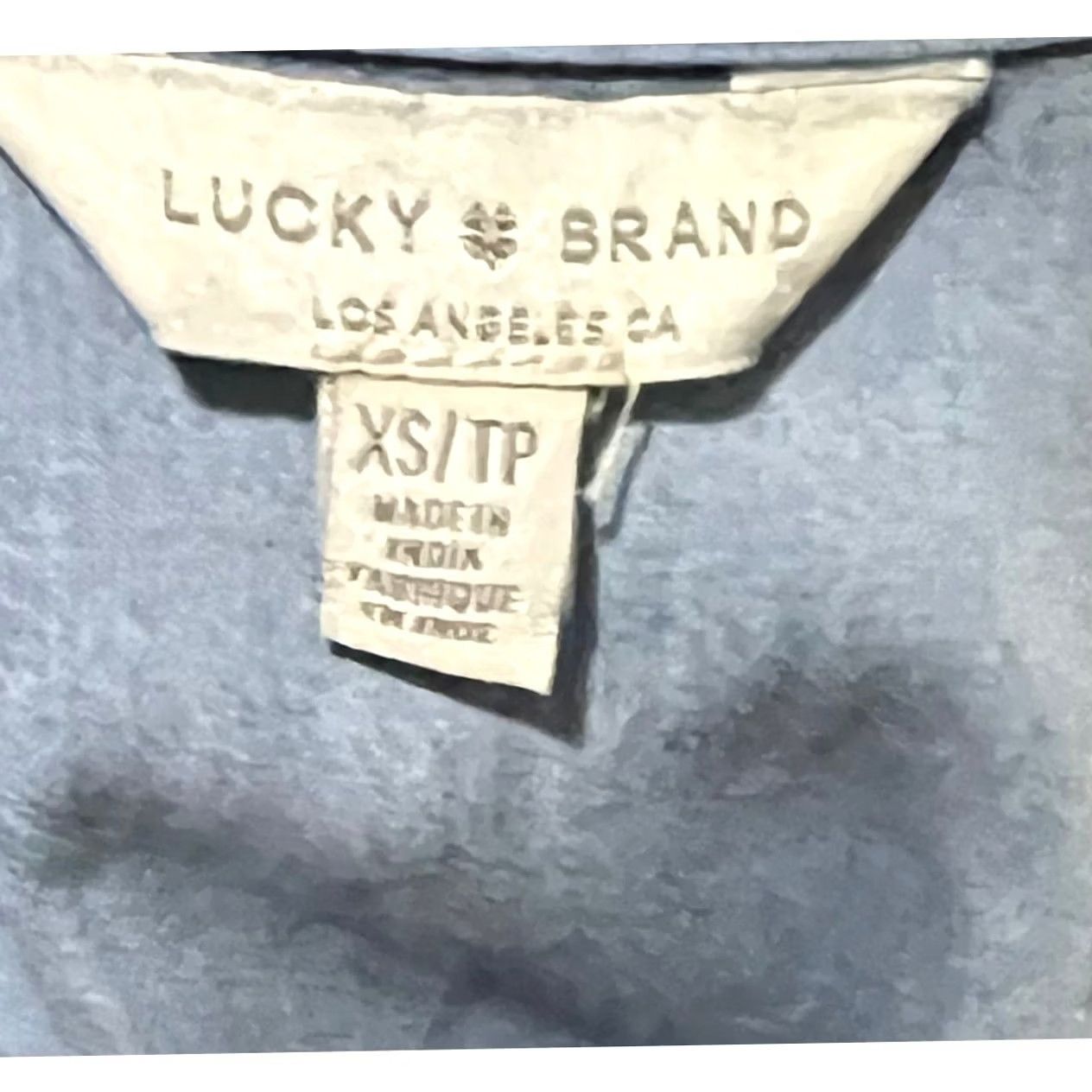 Lucky Brand Lucky Brand Shirt Dress Chambray Popover Long Sleeve Blue XS Dress Shirt Womens Slim Knee Length 100% Cotton Size XS / US 0-2 / IT 36-38 - 6 Thumbnail
