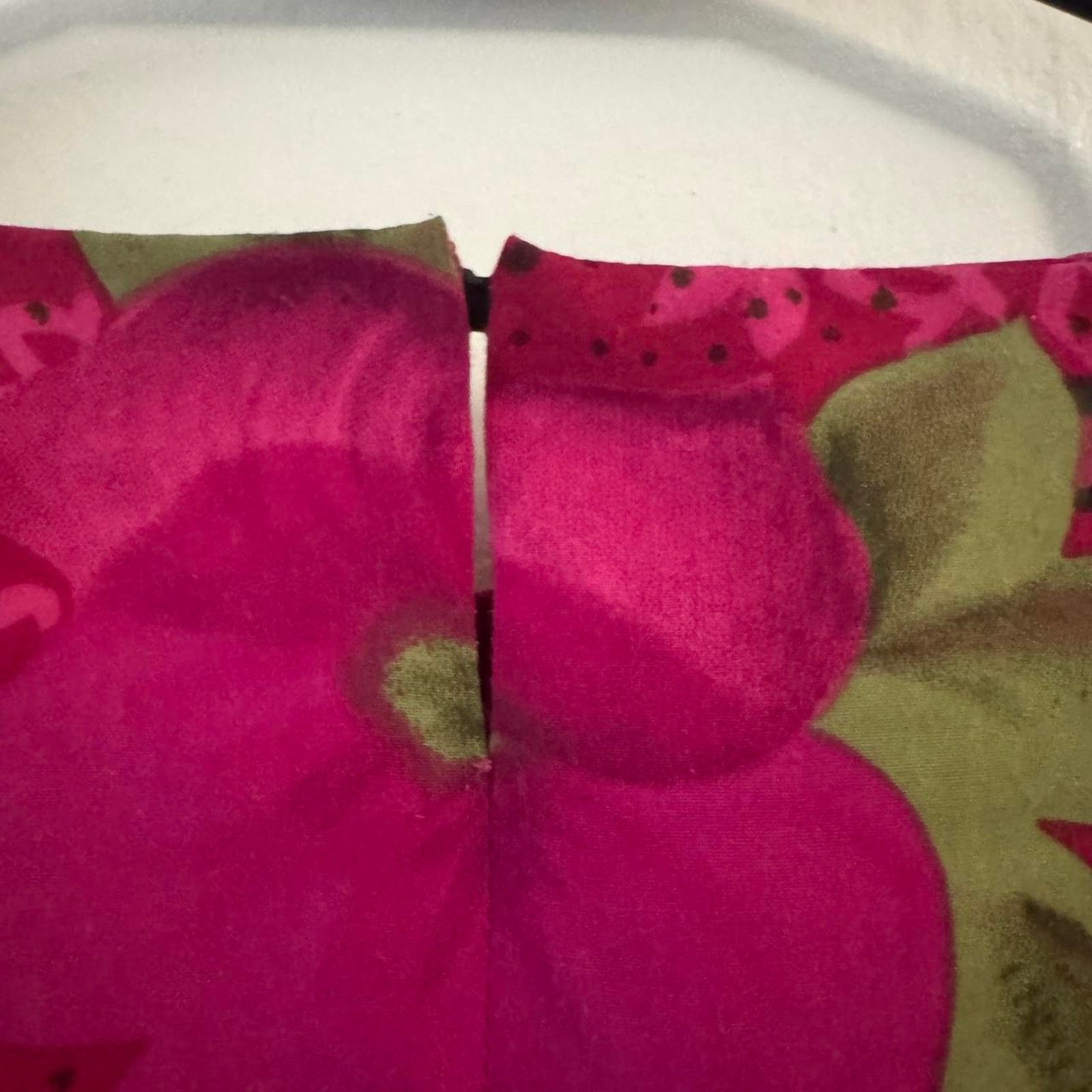 Other Hibiscus Handmade Top Grannycore Hot Pink Floral Top Resort Size L / US 10 / IT 46 - 7 Thumbnail