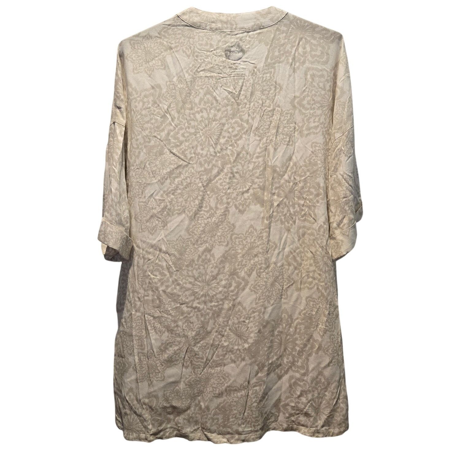 Life is Good Life Is Good Beige 3/4 Sleeve Relaxed Fit Pullover Top sz L Size L / US 10 / IT 46 - 2 Thumbnail