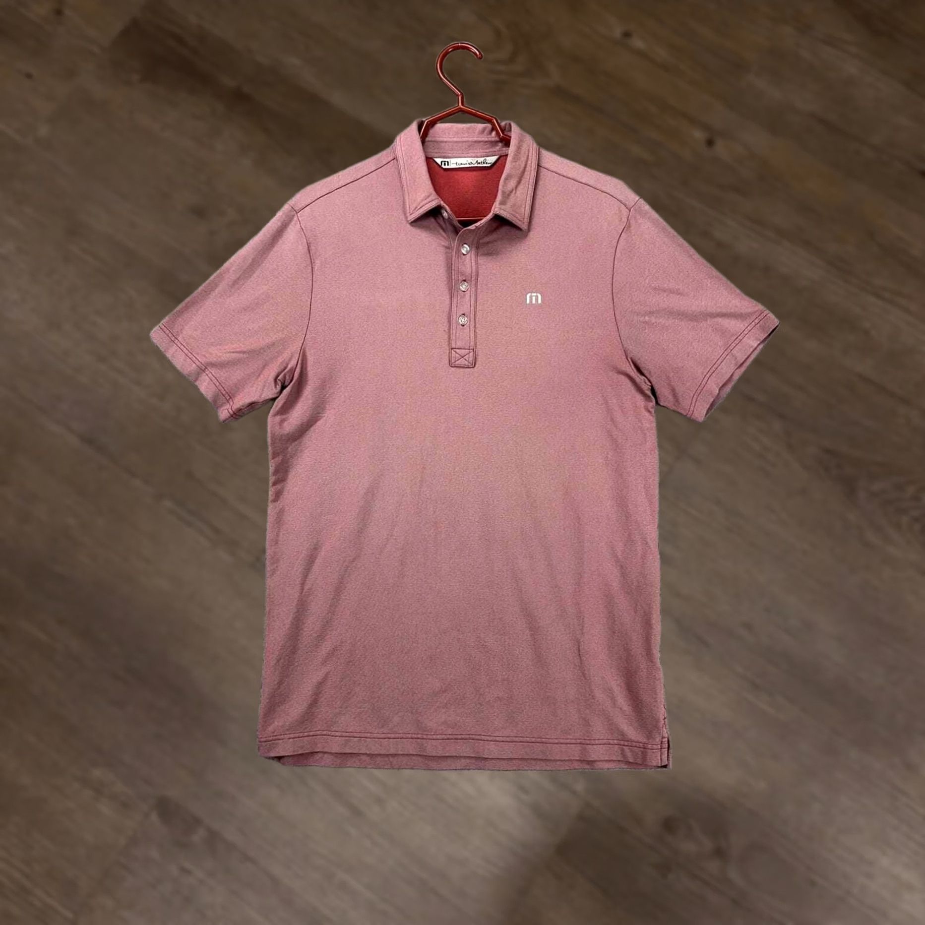 TravisMathew Travis Mathew Golf Polo Shirt Adult Medium Red Short Sleeve Mens Athletic Casual Outdoor Golf Rugby Shirt Size US M / EU 48-50 / 2 - 1 Thumbnail