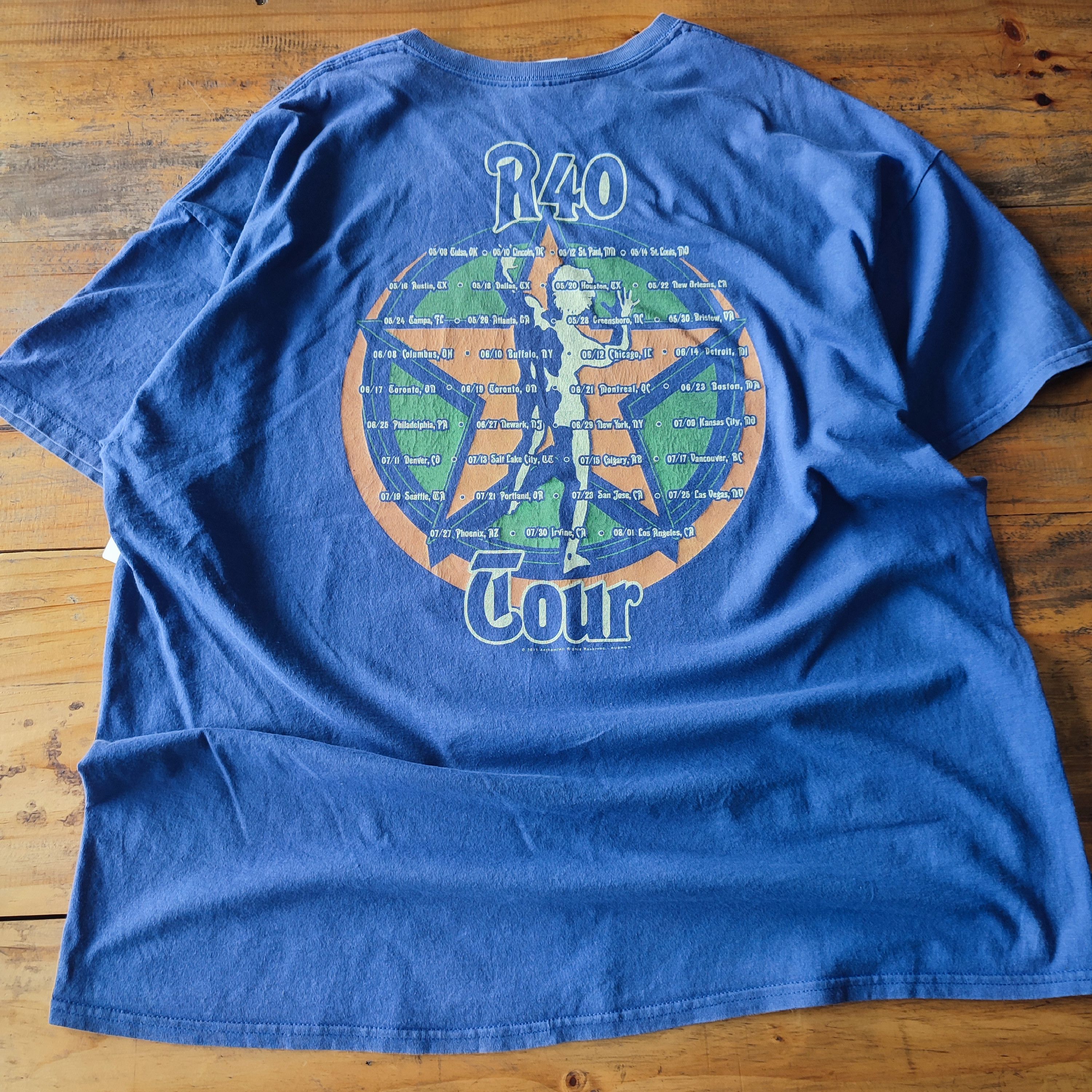 Band Tees × Vintage RUSH R40 TOUR T SHIRT Size US XXL / EU 58 / 5 - 4 Thumbnail