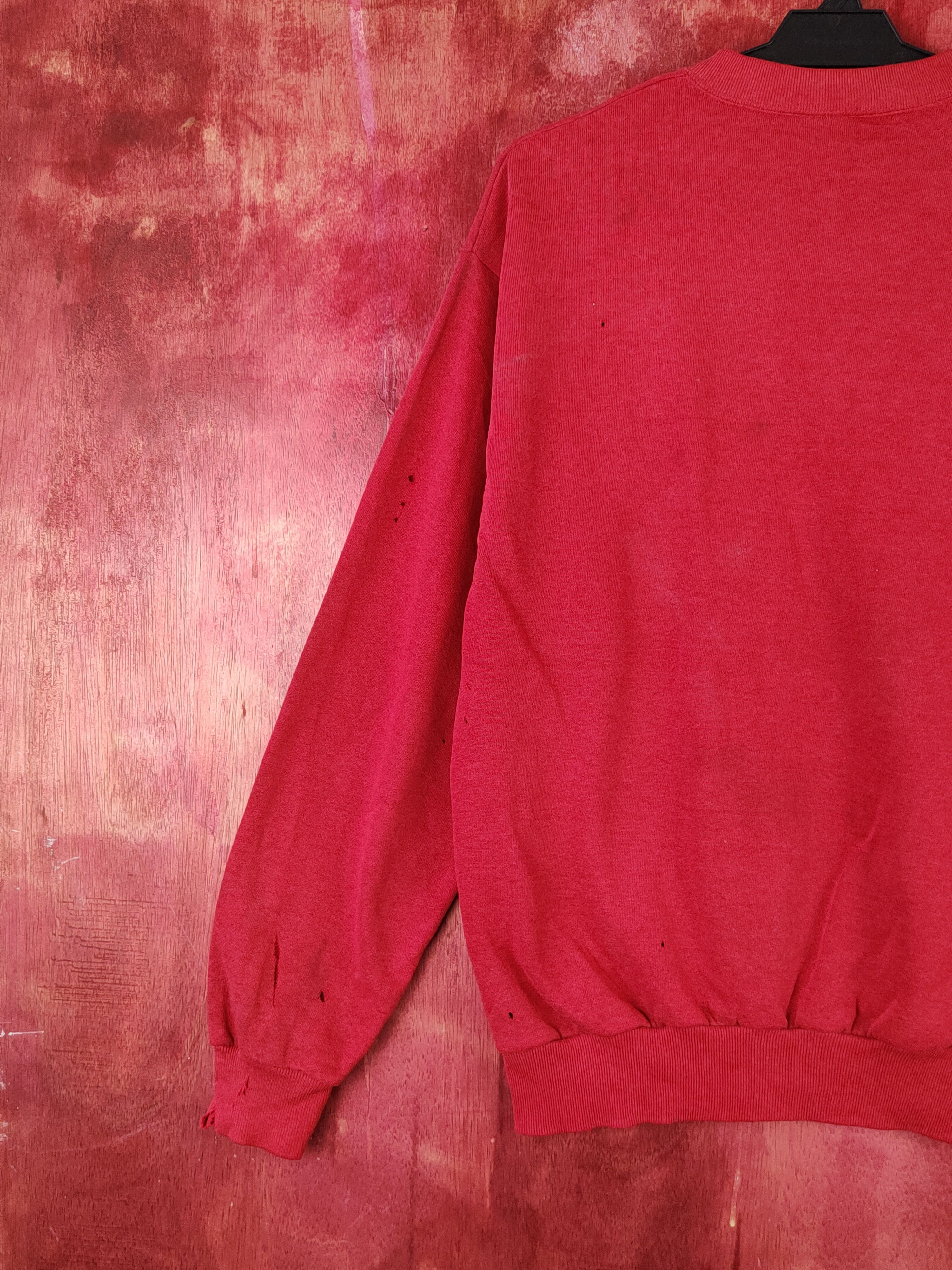 Japanese Brand Jerzees Red vintage Sweatshirts #S1859 Size US M / EU 48-50 / 2 - 14 Thumbnail
