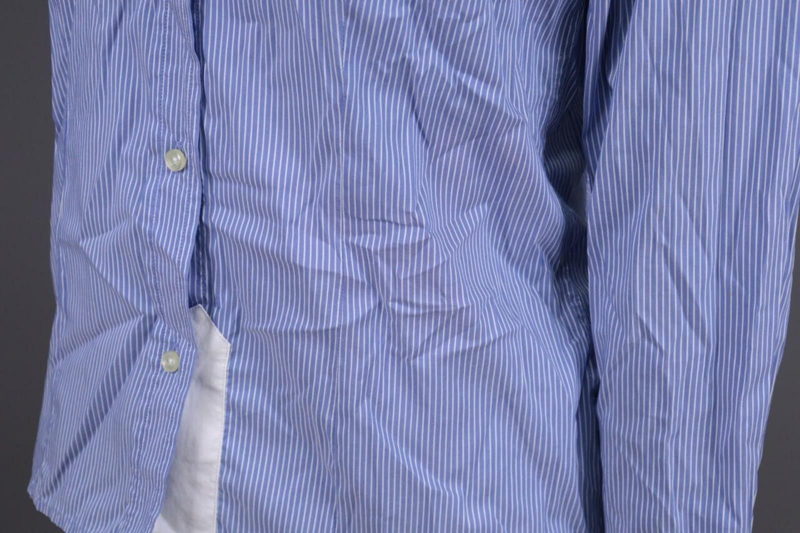 La Martina La Martina Blue Pinstripe Long Sleeve Blouse Shirt Size M Size M / US 6-8 / IT 42-44 - 9 Thumbnail
