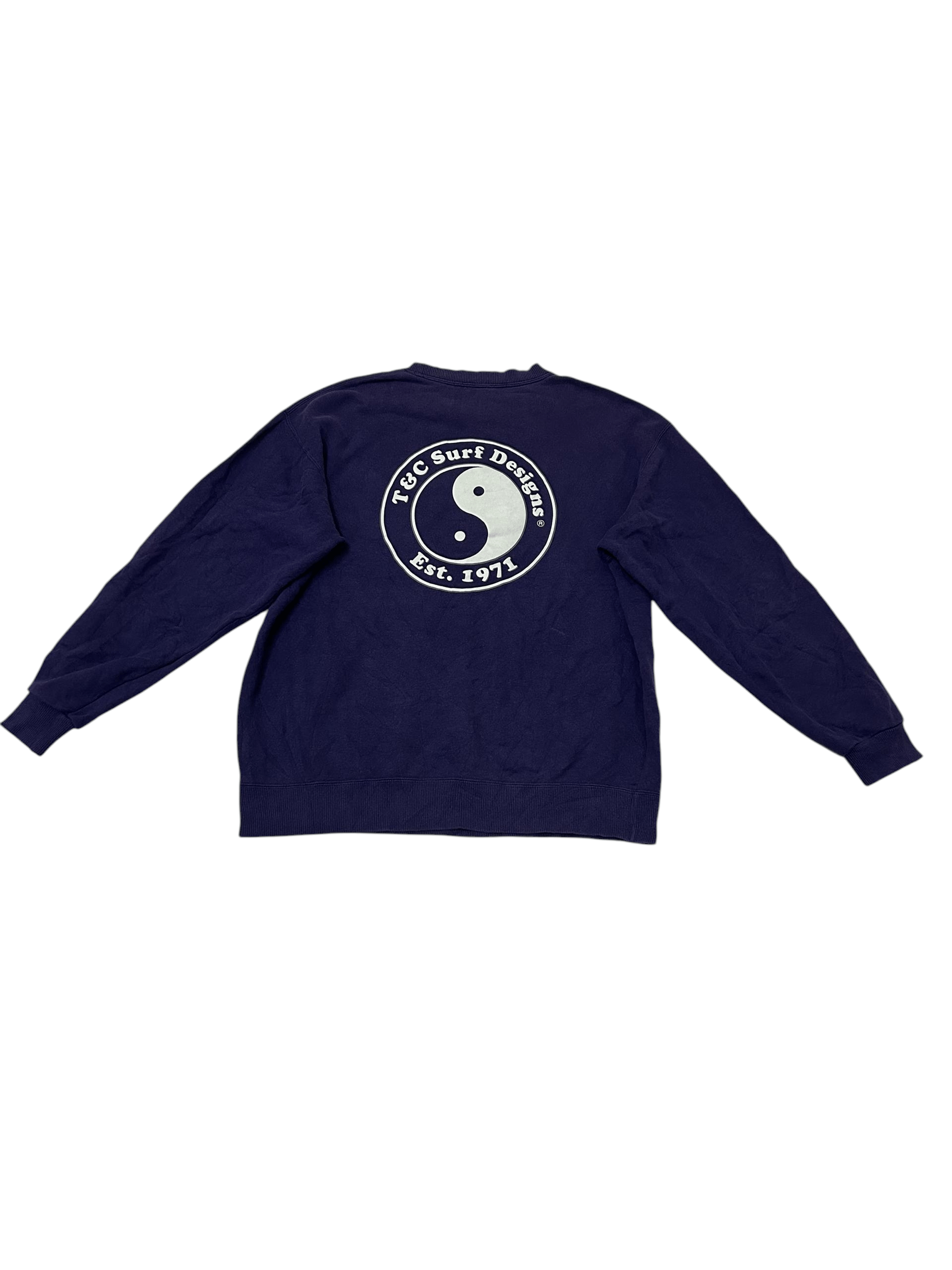 Vintage Vintage T&C Surf Design Yin Yang Sweatshirts Size US L / EU 52-54 / 3 - 2 Thumbnail