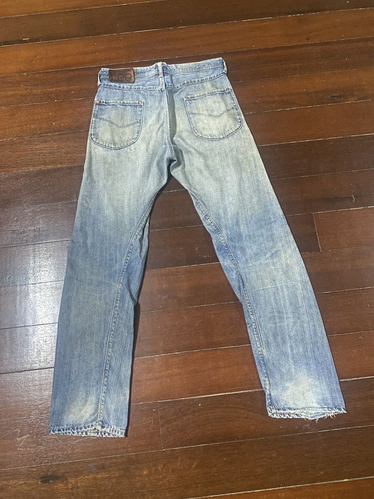 Lee Repro Vintage 50s Lee Jeans Sanforized mud wash distressed Size US 33 - 13 Thumbnail