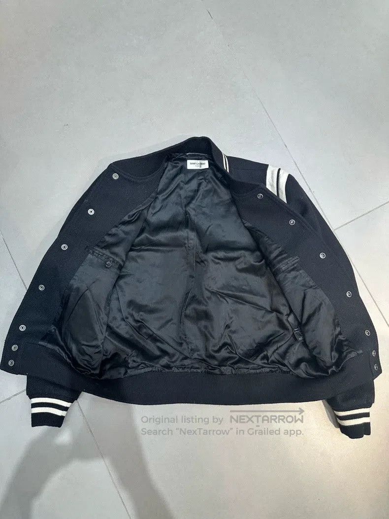 Saint Laurent Paris Saint Laurent Paris Black Baseball Jacket Size US M / EU 48-50 / 2 - 2 Thumbnail