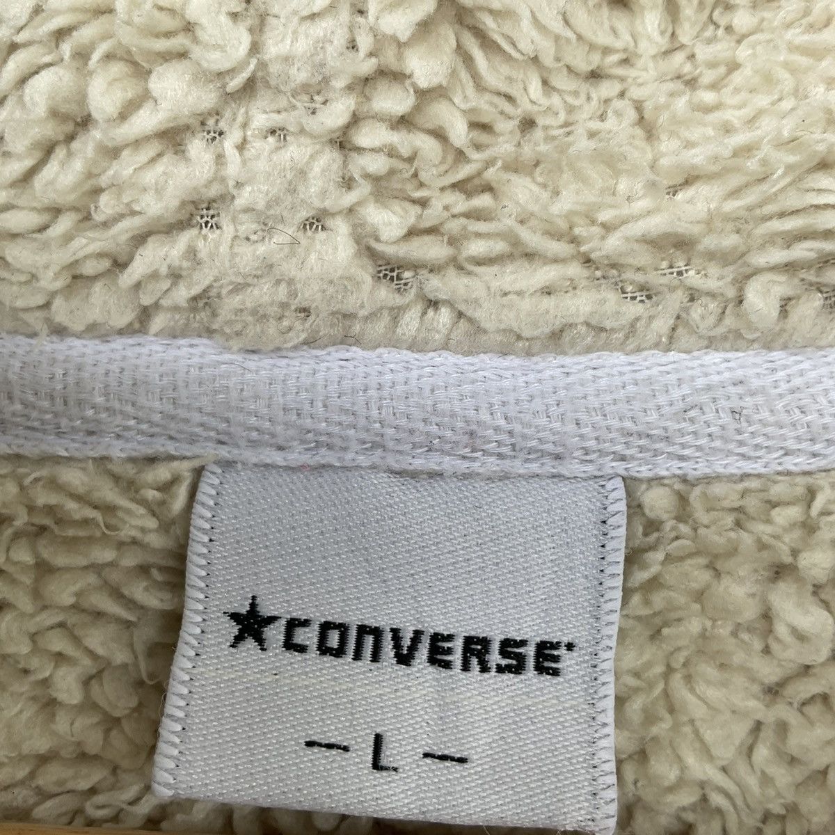 Converse × Vintage Converse All Star Chuck Taylor Sherpa Hoodie Size US L / EU 52-54 / 3 - 8 Thumbnail