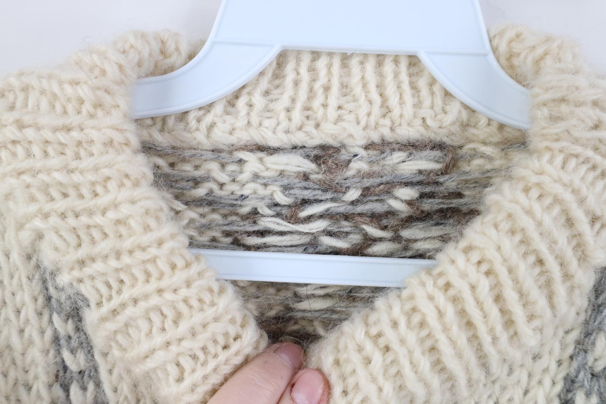 Vintage Vintage 50s Streetwear Wool Snowflake Geometric Knit Sweater Size US M / EU 48-50 / 2 - 6 Thumbnail