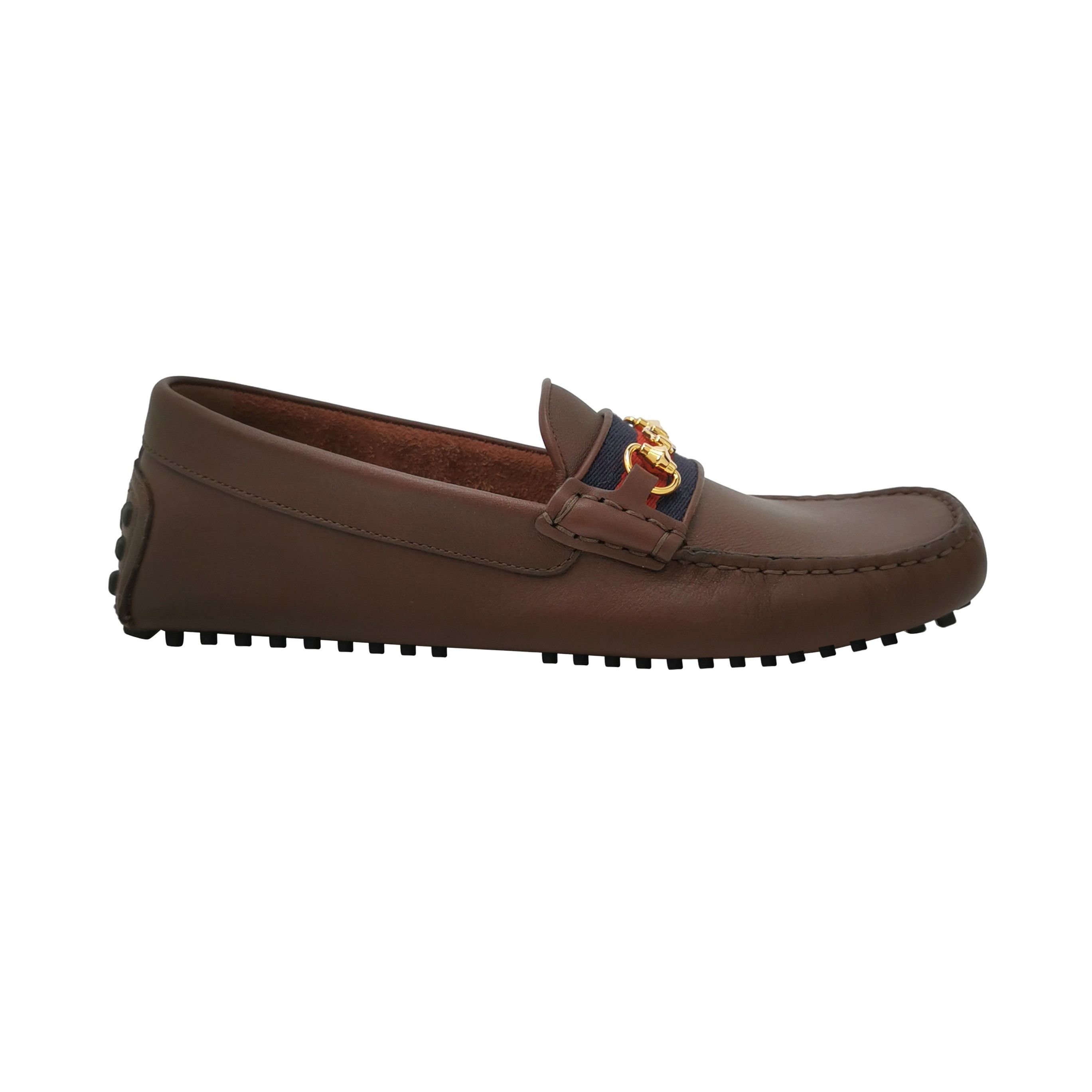 Gucci Gucci Horsebit Web Stripe Driving Loafers 38.5 Size US 5.5 / EU 38 - 1 Thumbnail