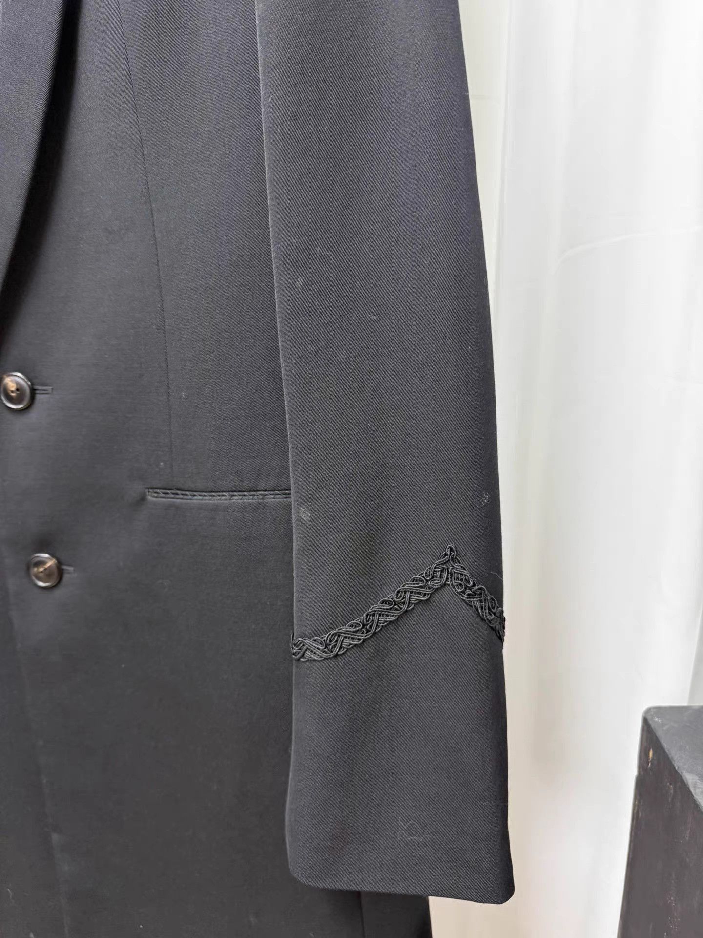Number (N)ine Number (N)ine 06AW NOIR Velvet Hand-Knit Coat K20 Size US XL / EU 56 / 4 - 4 Thumbnail