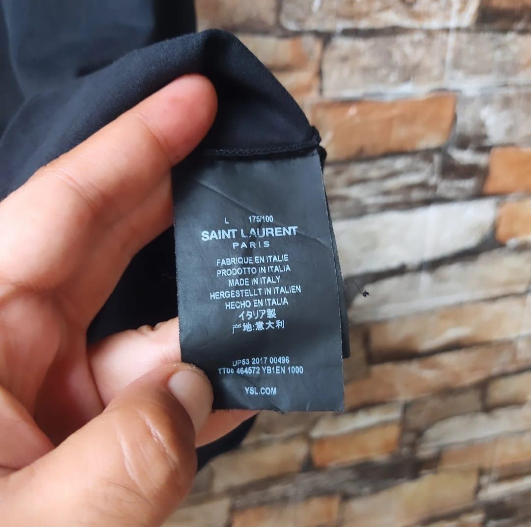 Saint Laurent Paris Saint Laurent Center Logo Tshirt Size US M / EU 48-50 / 2 - 10 Thumbnail