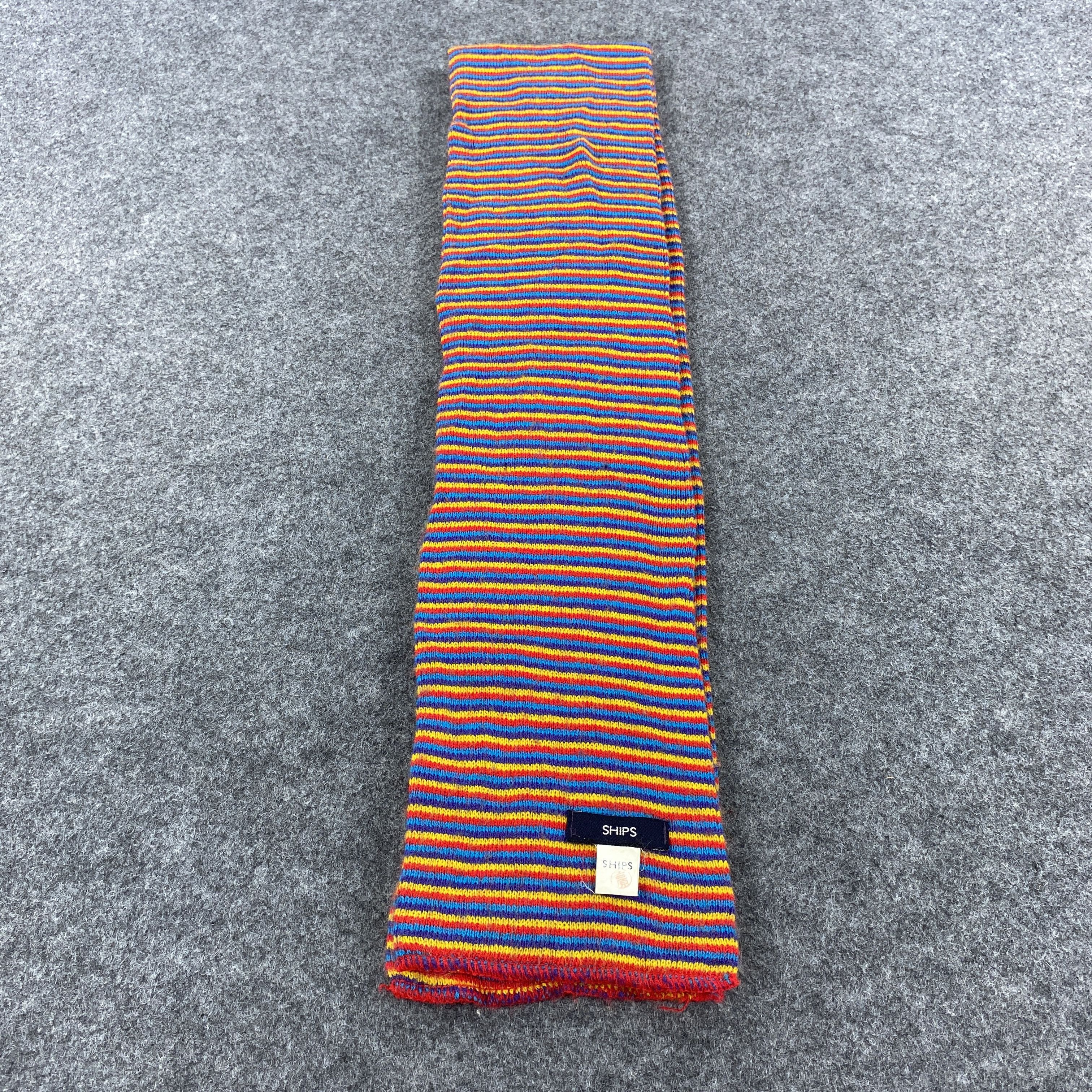 SHIPS × Vintage GF10565 Ships Scarf Neck Wear Muffler Nova Check Size ONE SIZE - 5 Thumbnail