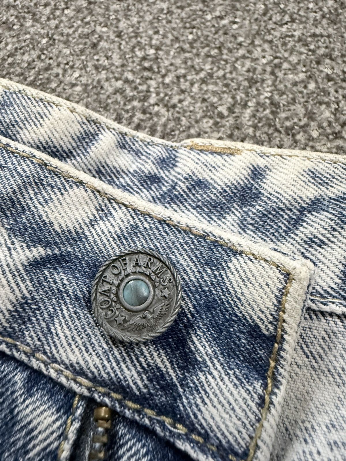 Fashion Victim Vintage 15.5oz Acid Wash Aging Faded Express Japanese Denim Size US 30 / EU 46 - 15 Thumbnail