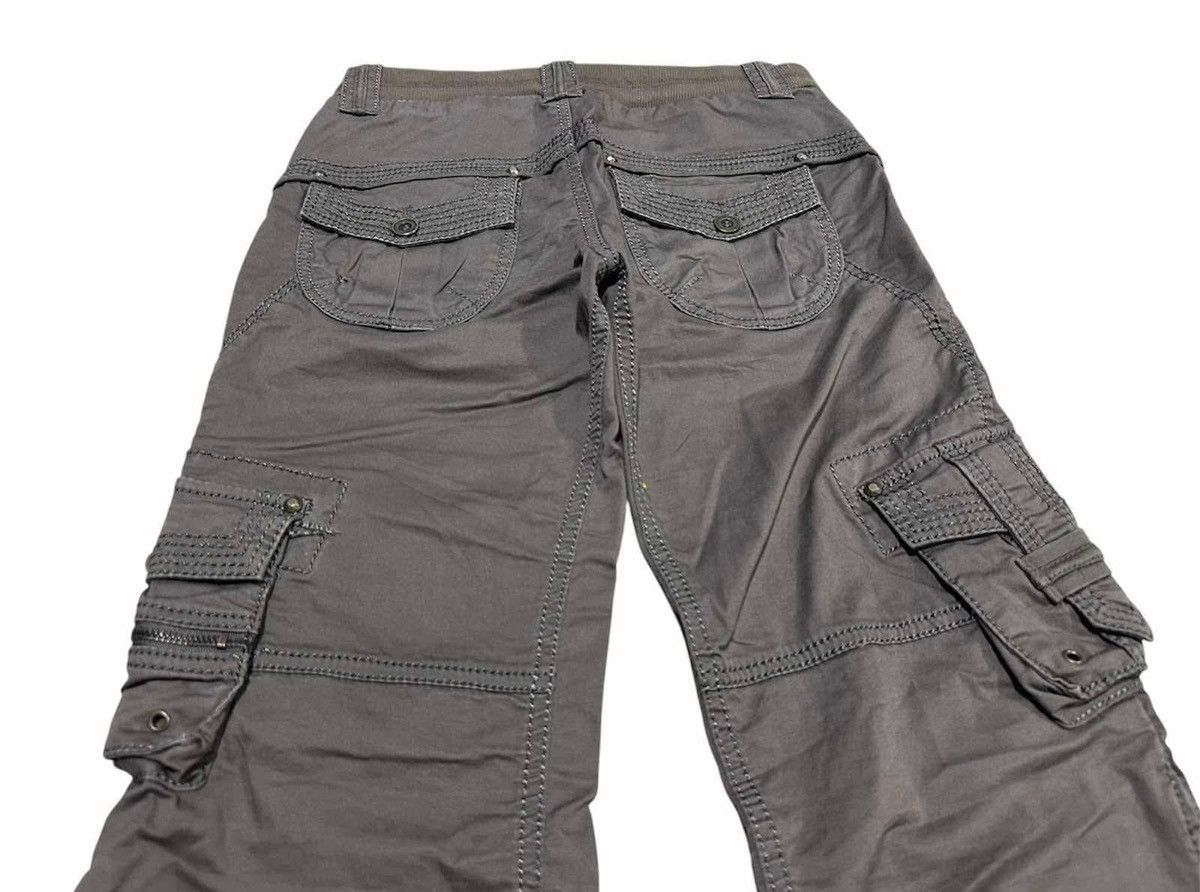 If Six Was Nine 🔥Sick Y2K Japanese Parachute Flared Cargo Pants Goa Style Size US 30 / EU 46 - 8 Thumbnail