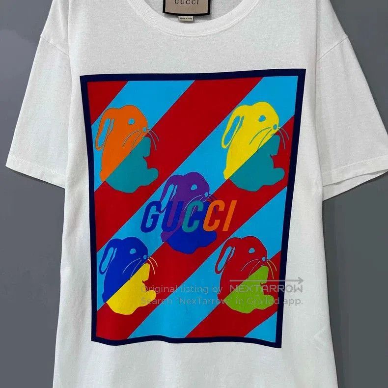 Gucci Gucci Rabbit Print Short Sleeve T. Size US M / EU 48-50 / 2 - 2 Thumbnail