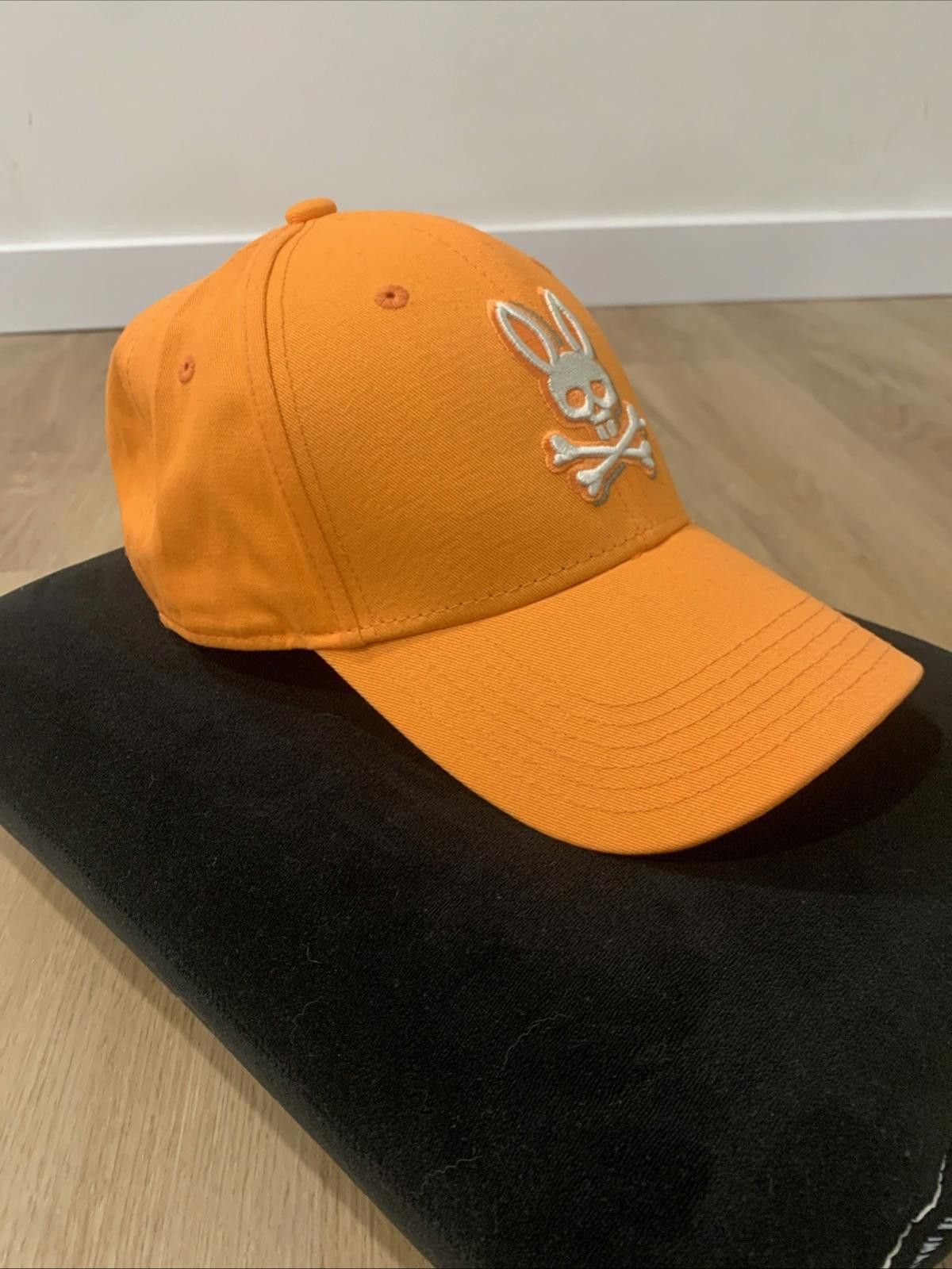 Psycho Bunny Psycho Bunny Orange Baseball Cap Skull Adjustable NWOT Size ONE SIZE - 2 Thumbnail