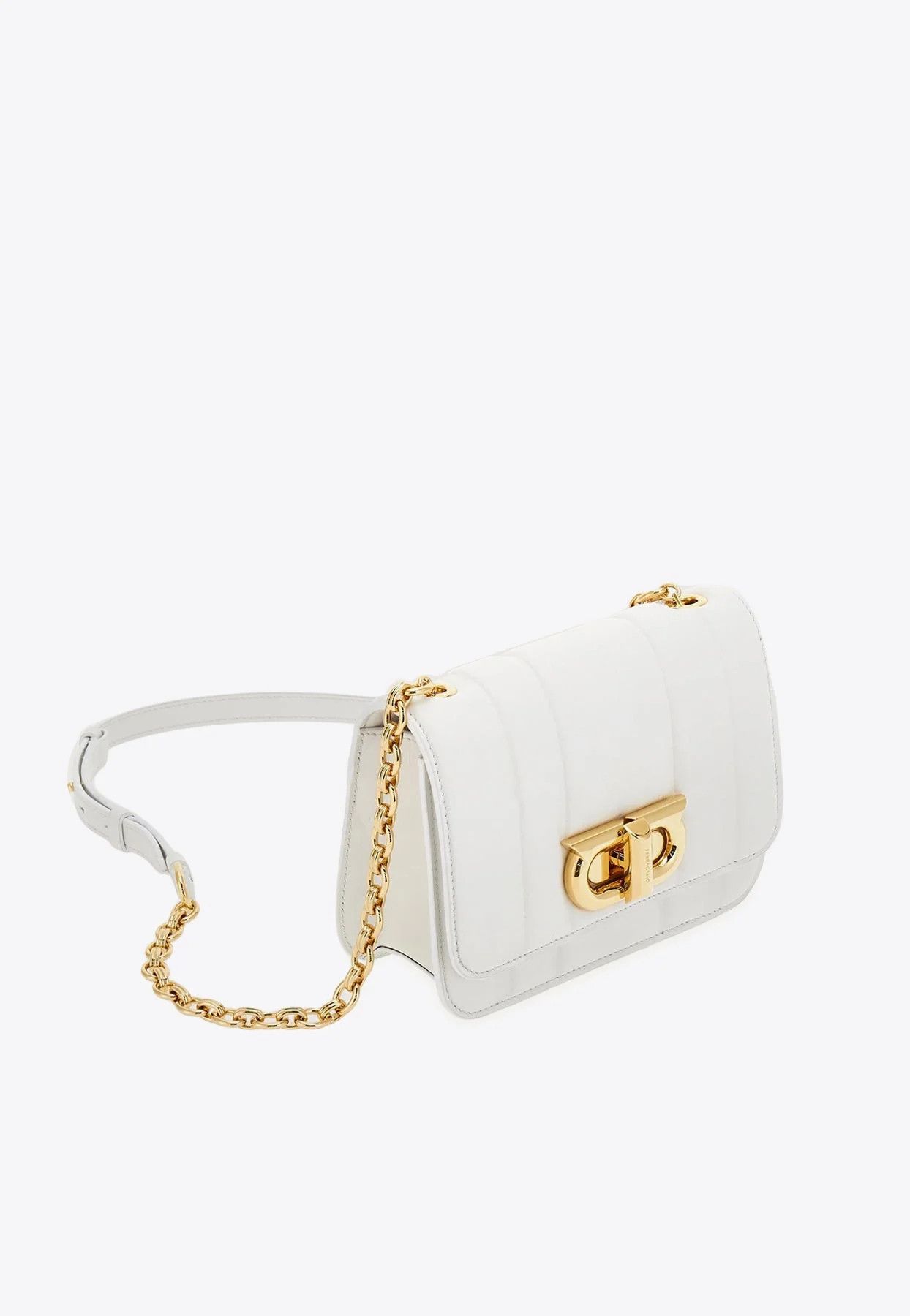 Salvatore Ferragamo o1s1rm0924 Size: OS / Embosse Leather Mini Bag in White Size ONE SIZE - 2 Thumbnail