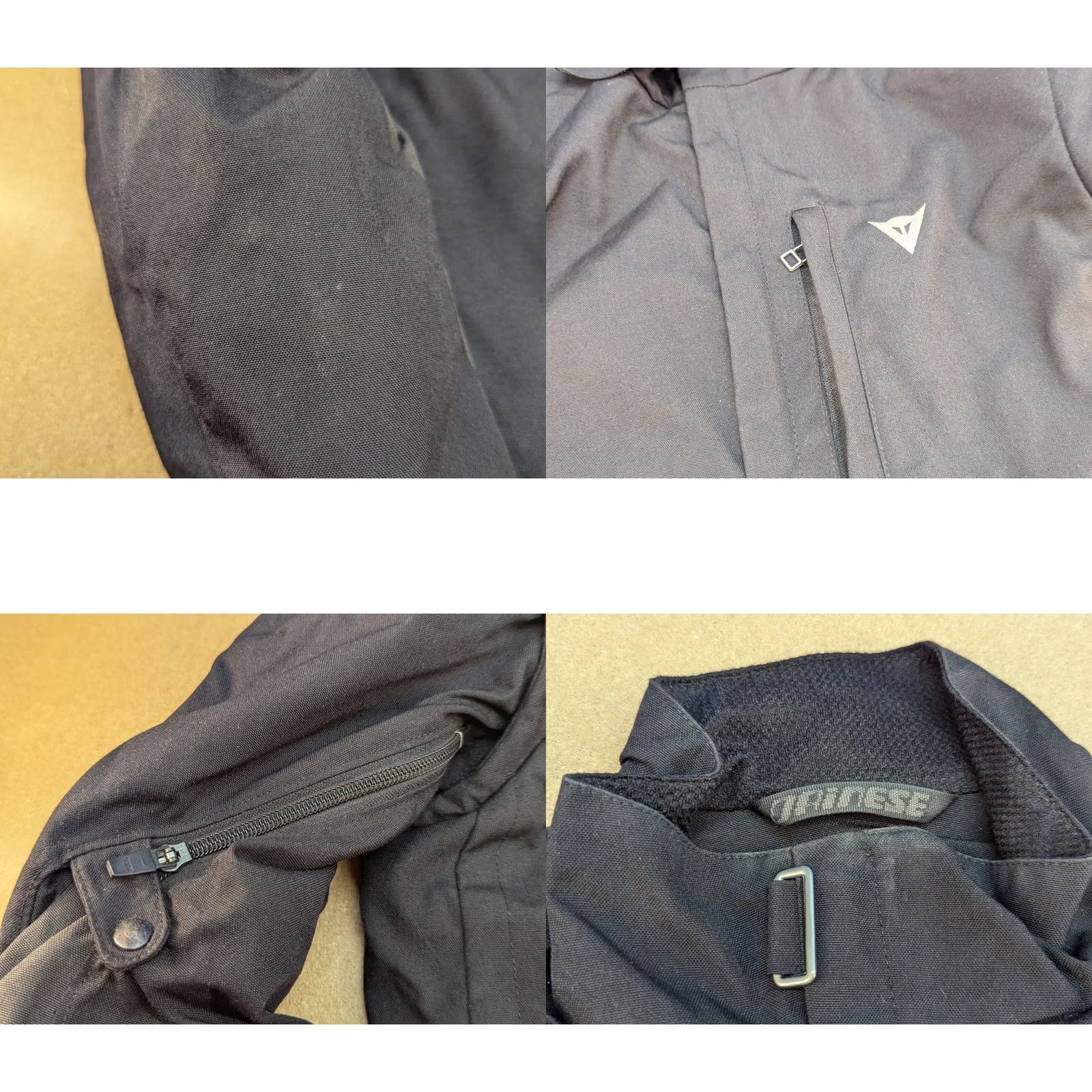 Dainese Dainese Motorcycle Jacket Mens Size 50 Padded Arms & Shoulder Protection Textile Black Regular Zip Wind-Resistant Water Resistant Outdoor 90s? Size US M / EU 48-50 / 2 - 8 Thumbnail