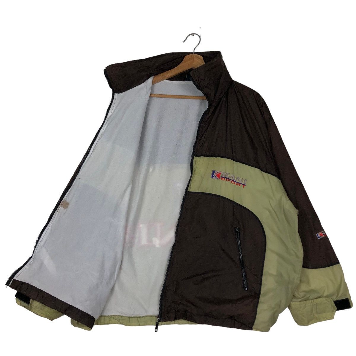 Vintage 🔥Vtg Nylon Bomber Jacket Karl Kani Spell Out Big Logo Size US M / EU 48-50 / 2 - 9 Thumbnail